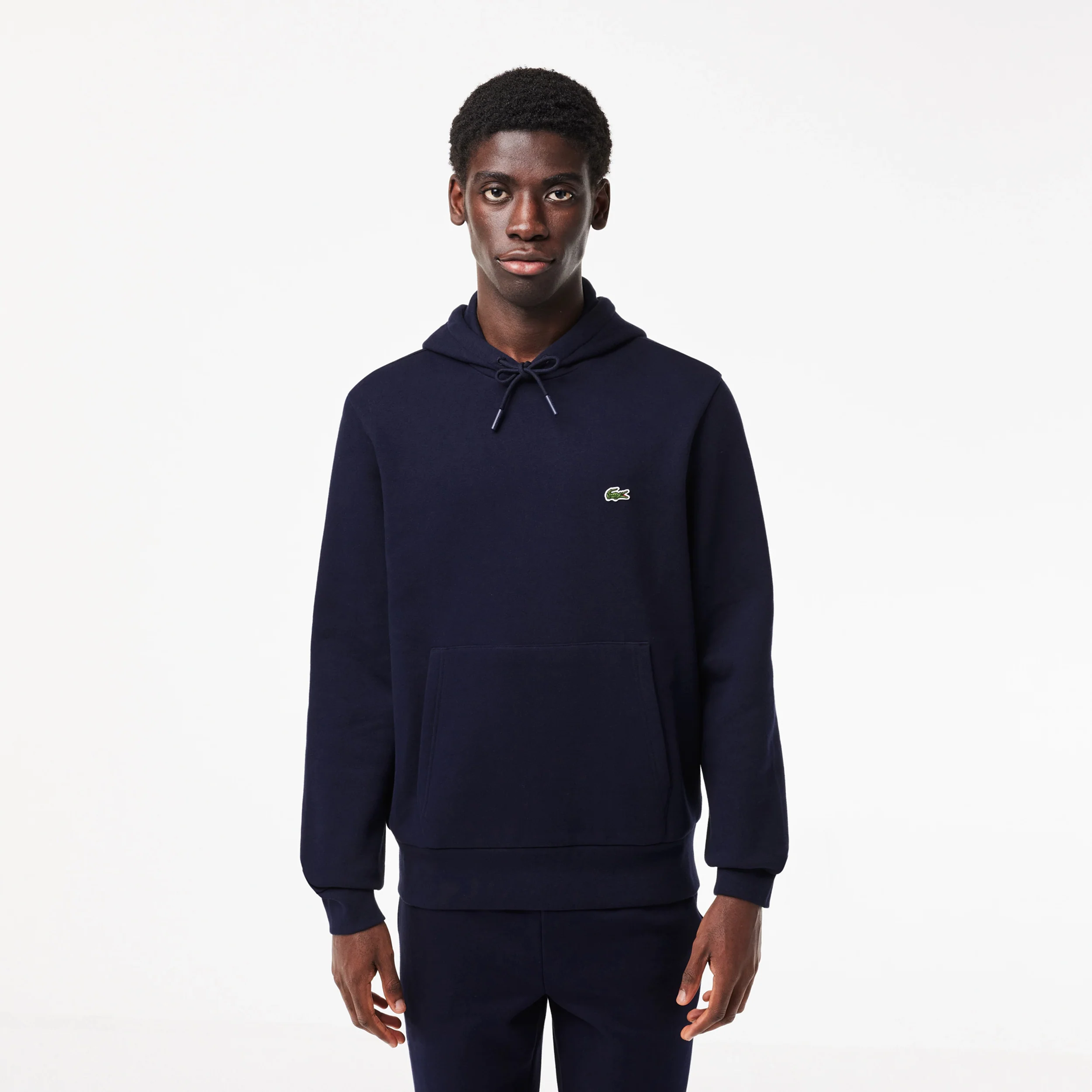 Sweat à capuche Hommes - bleu foncé - Image 5