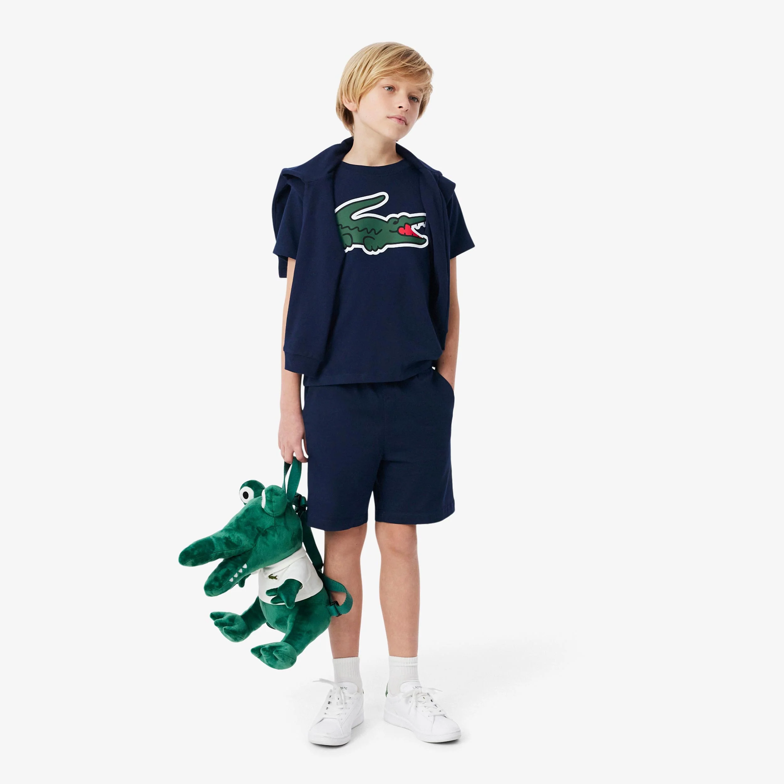 T-shirt Enfants - bleu foncé, vert - Image 4