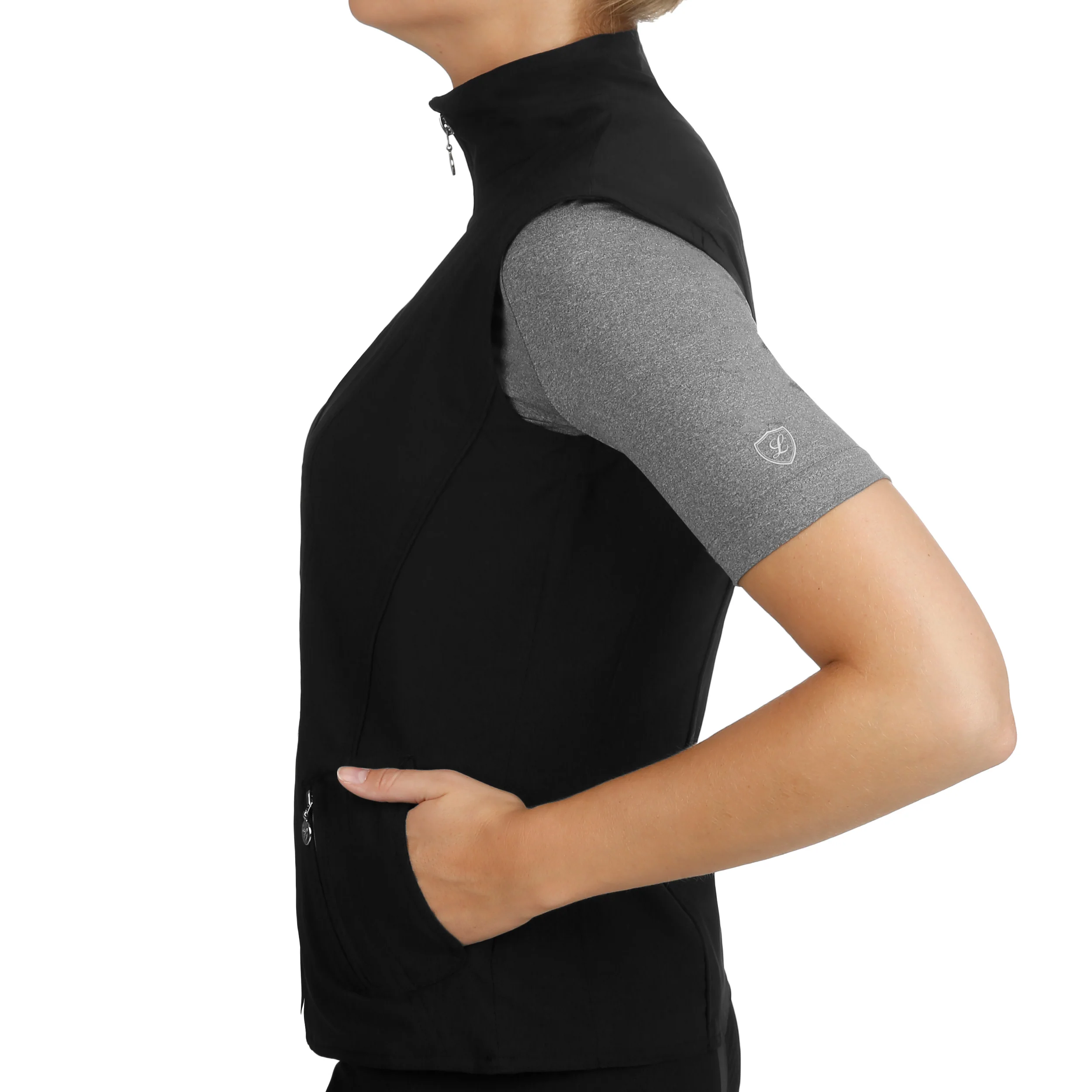 Classic Gilet Femmes - noir, blanc - Image 4