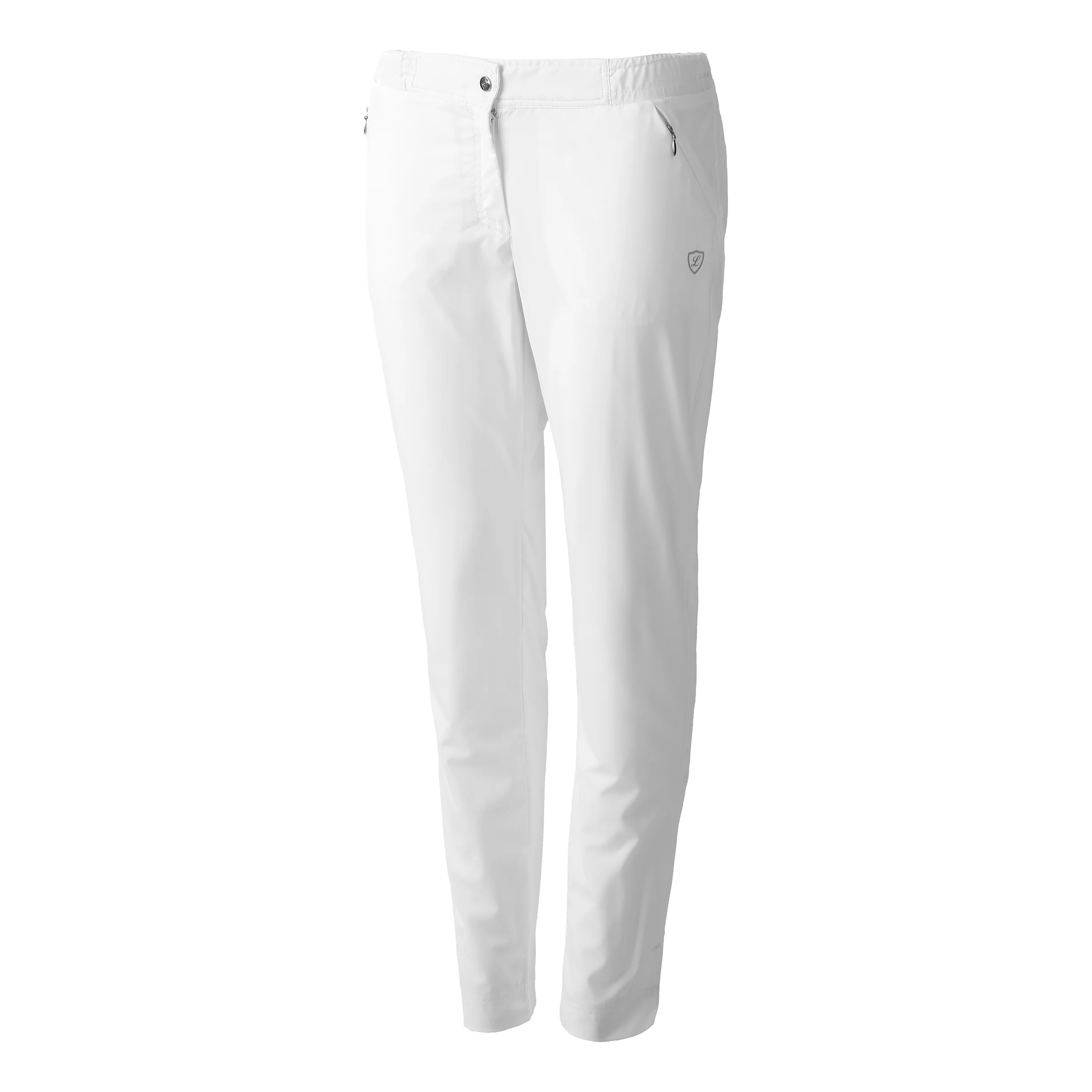 Lilly Pantalon survêtement Femmes - blanc, argent