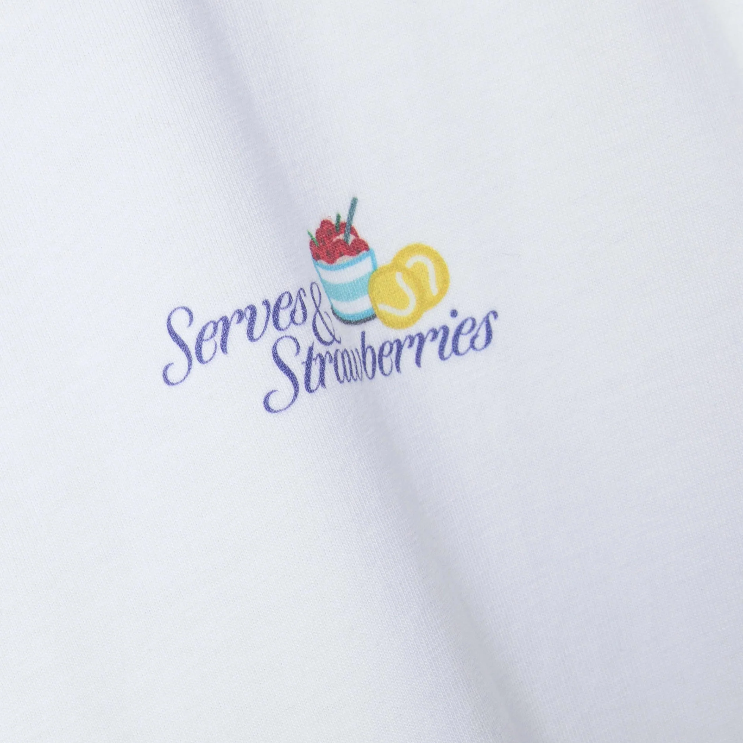 Peppa Pig Serves & Strawberries – '94 Campus T-shirt Unisex - blanc - Image 4