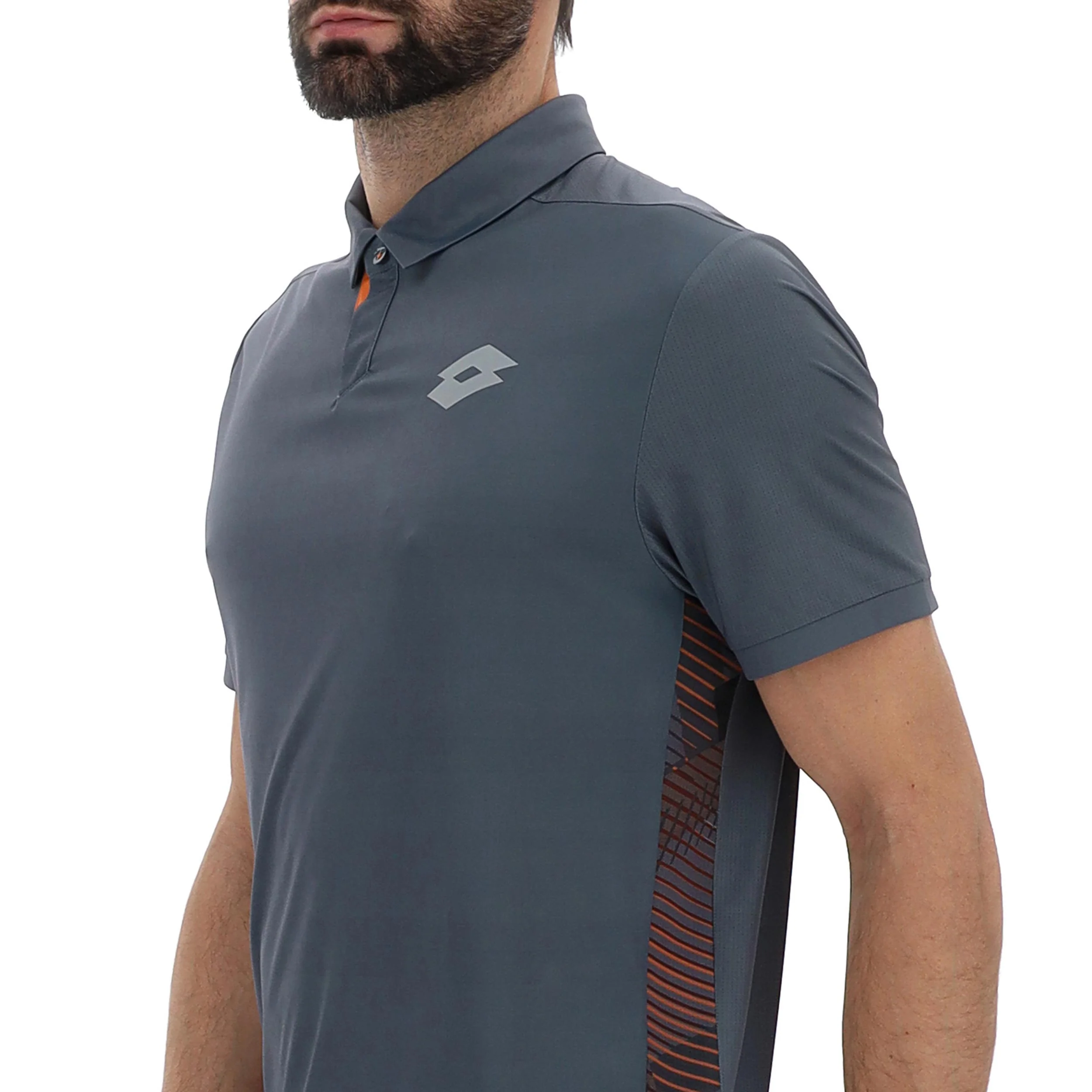 Tech IV Polo Hommes-gris clair - Image 3