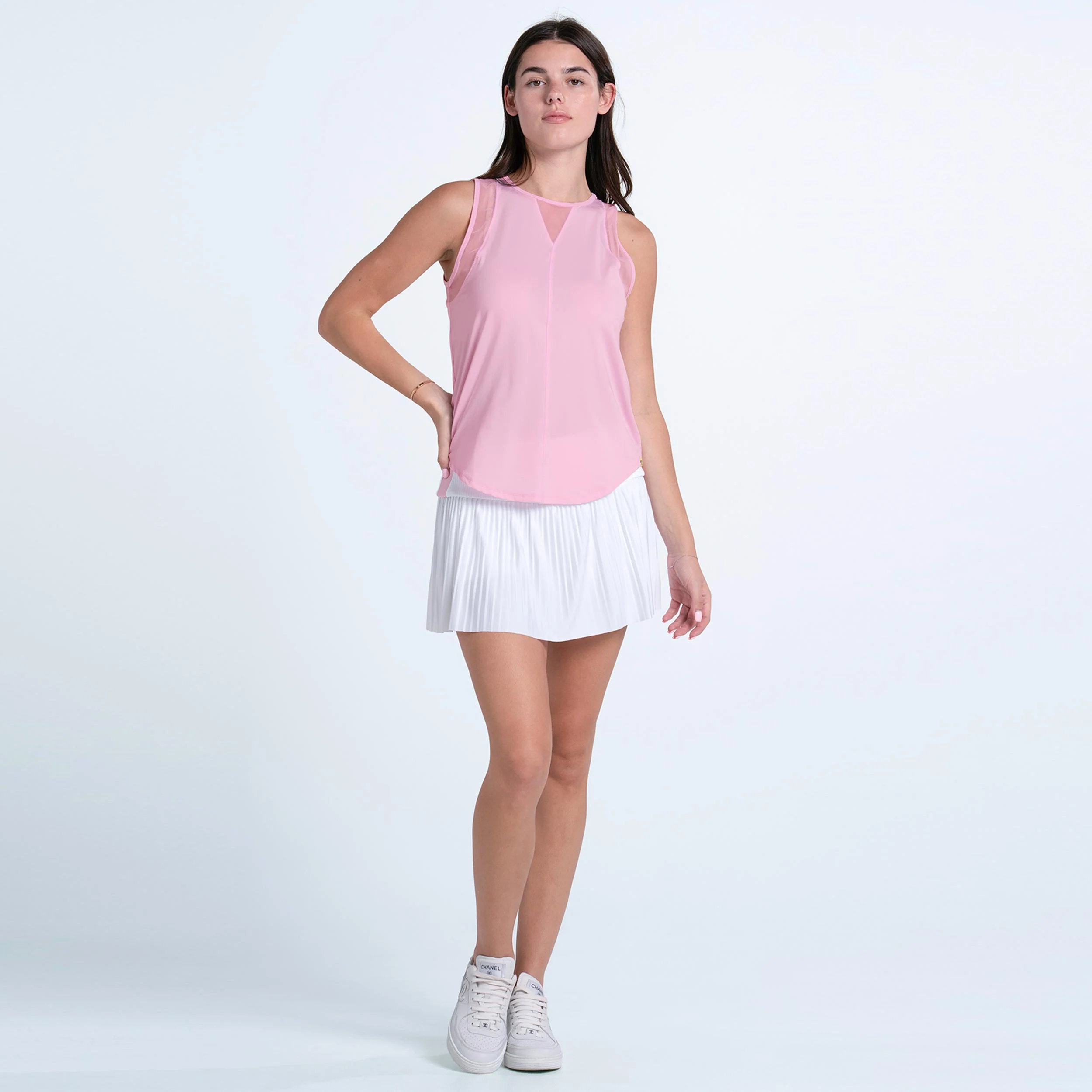 Chill Out Débardeur tank top Femmes - rosé, blanc - Image 3