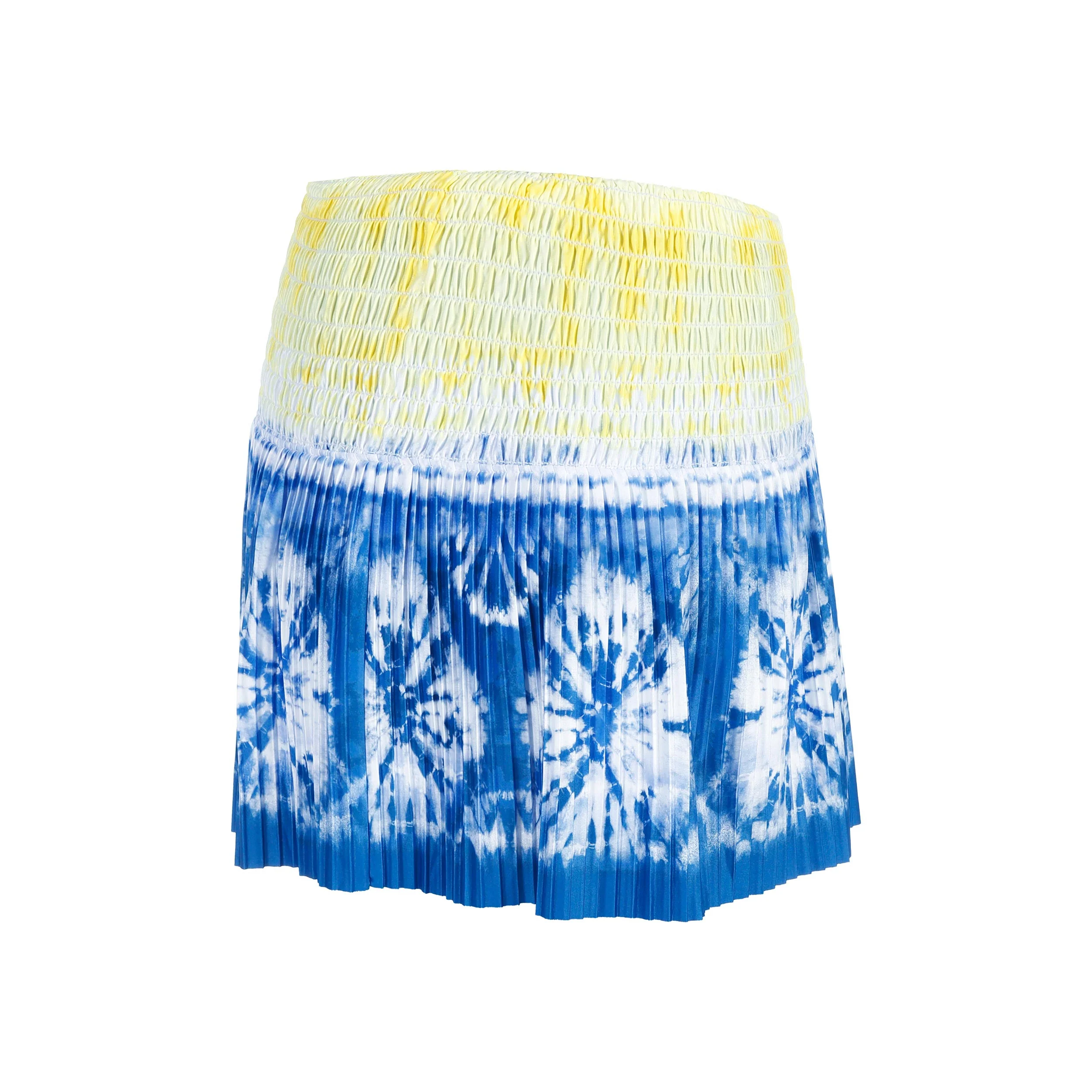 Shibori Wave 14in Jupe Femmes-Bleu,Multicouleur - Image 2