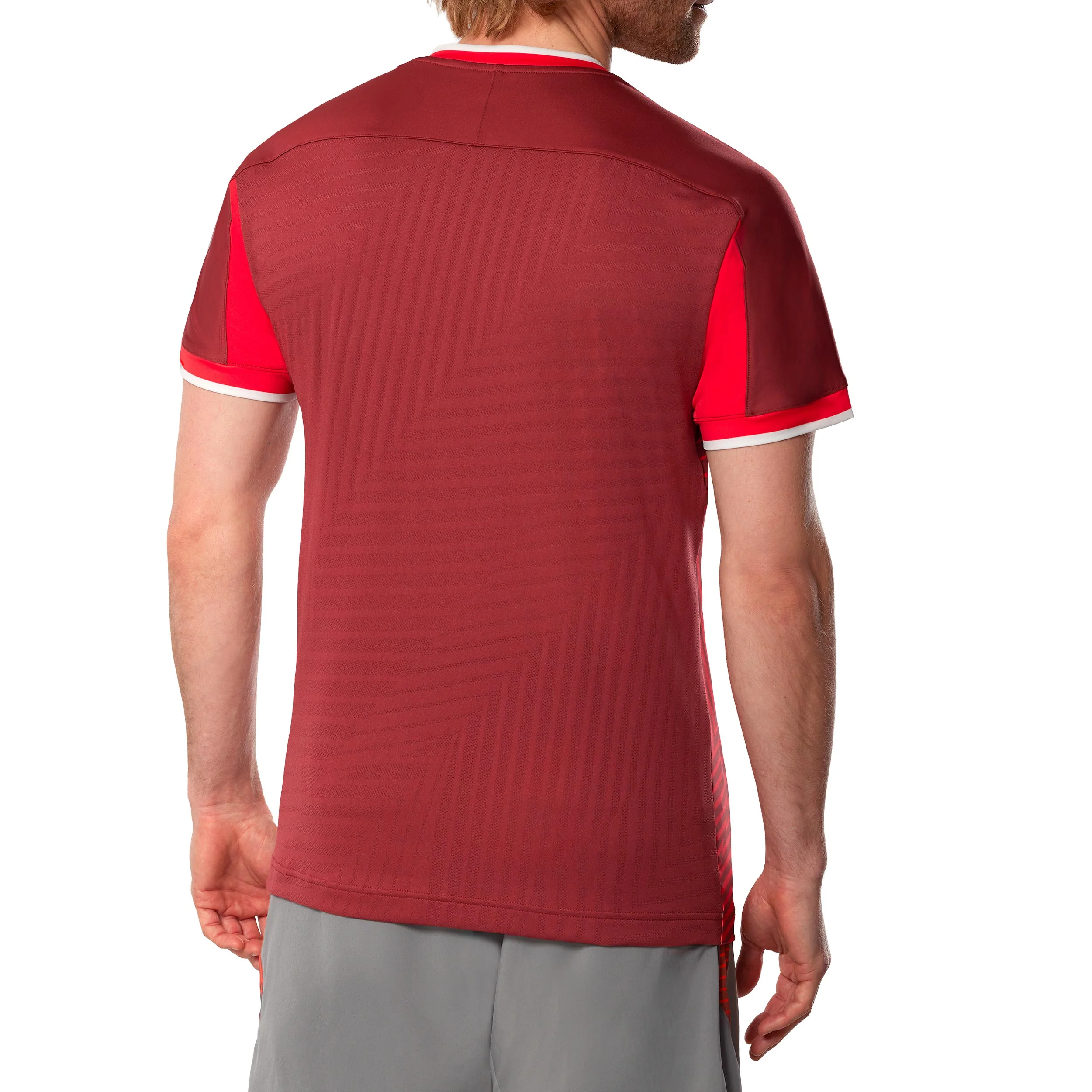 T-shirt Hommes-rouge foncé, rouge - Image 4