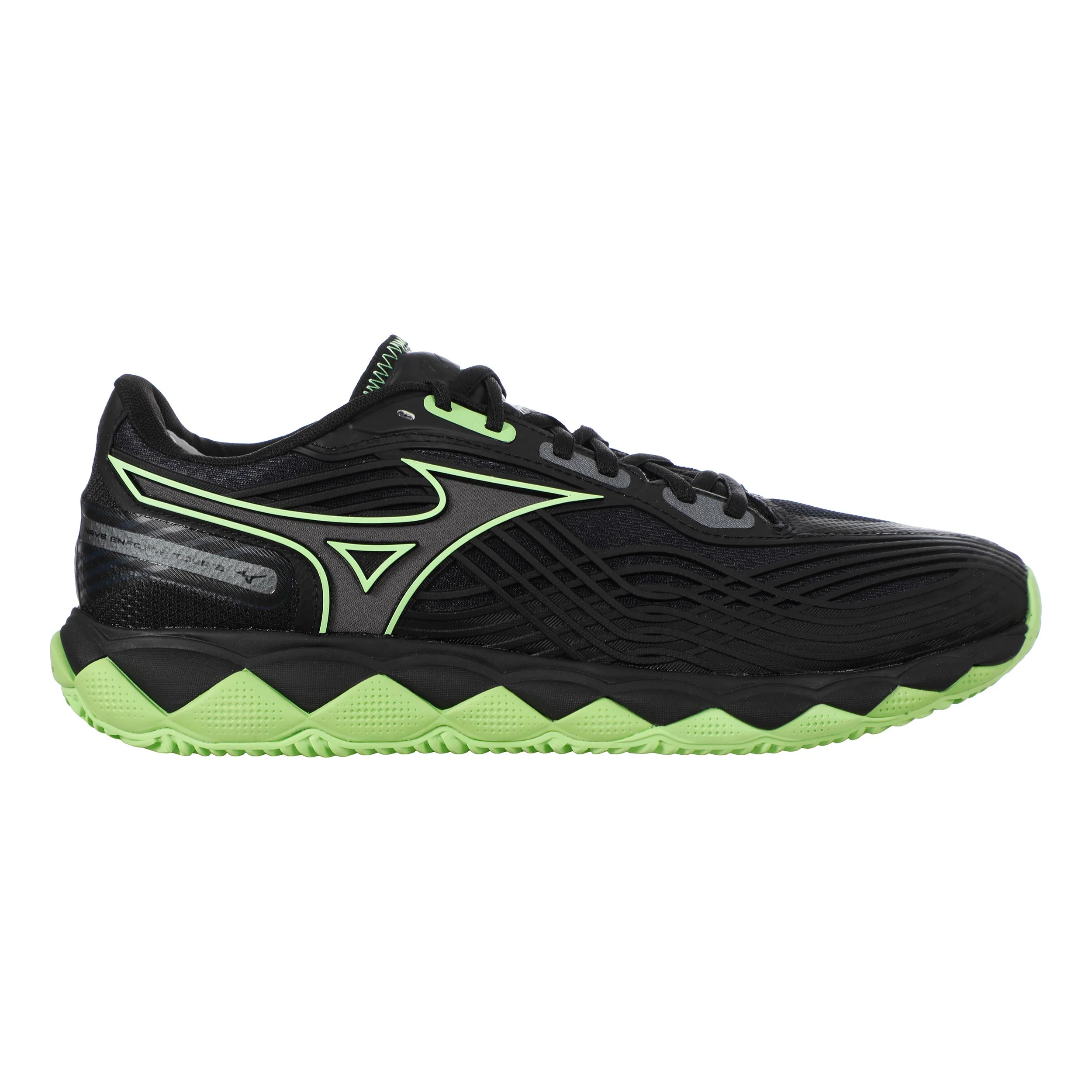 Wave Enforce Tour 2 Chaussures padel Hommes - noir, vert fluo
