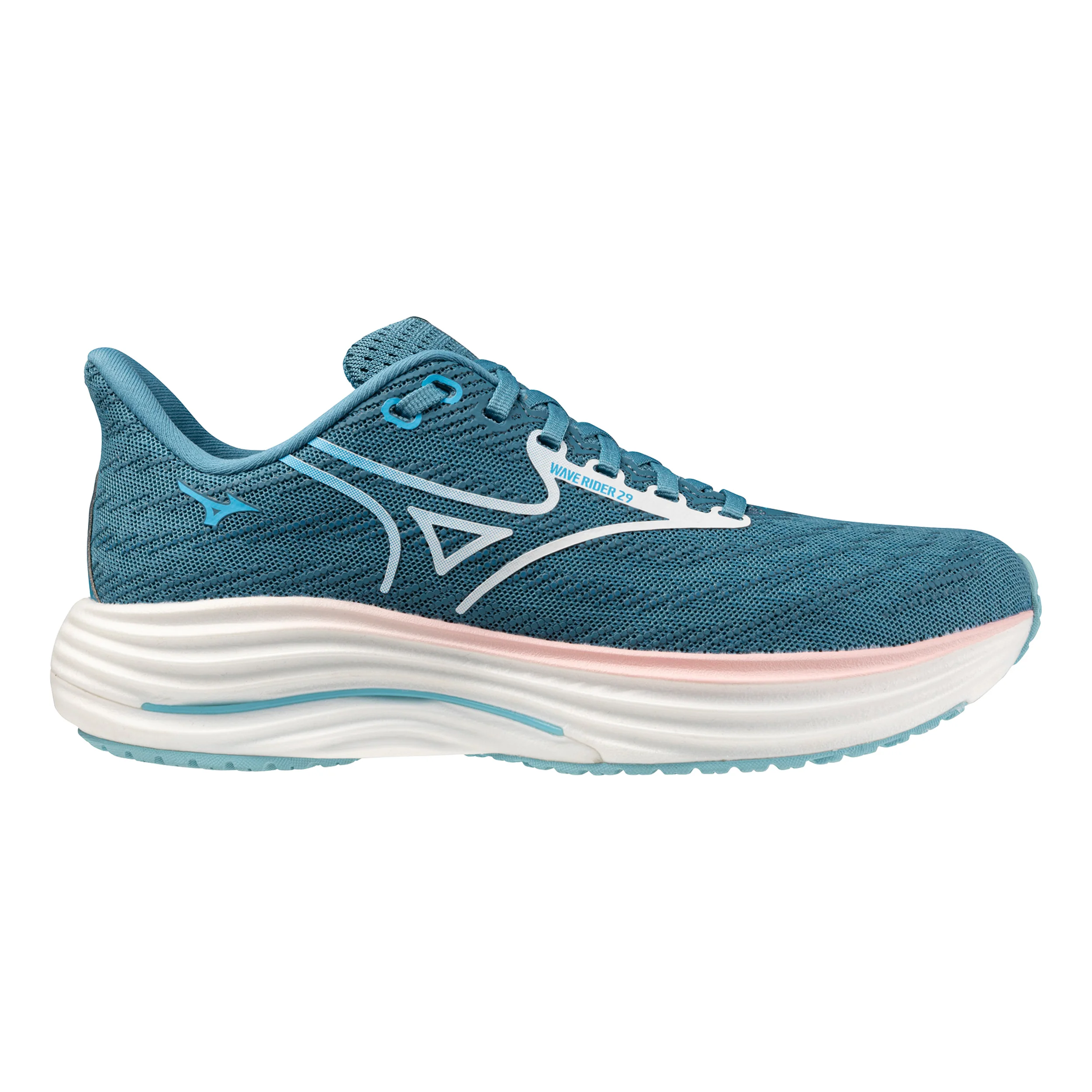 Wave Rider 29 Chaussure de running sans stabilisateurs Femmes-bleu, blanc