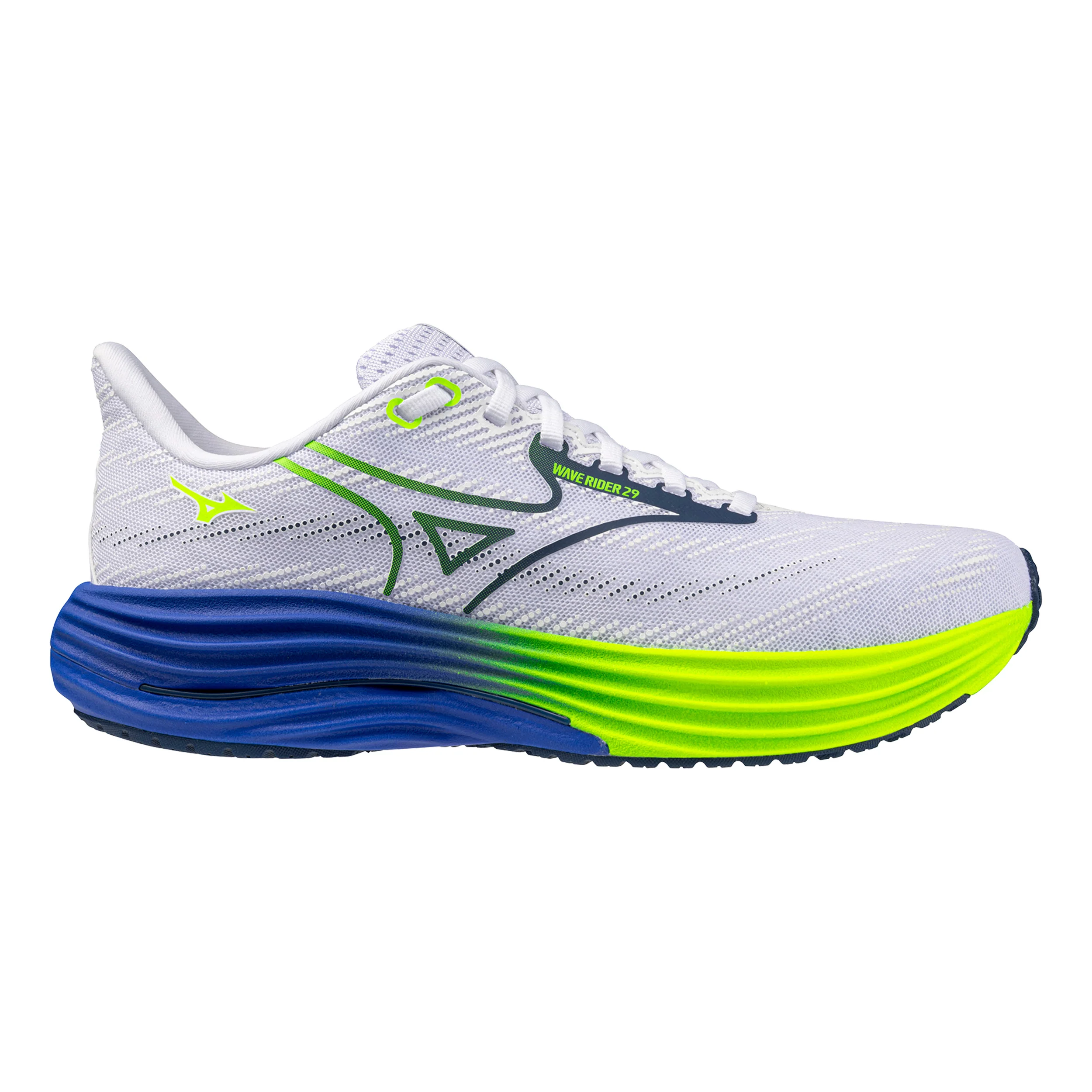 Wave Rider 29 Chaussure de running sans stabilisateurs Hommes-blanc, bleu
