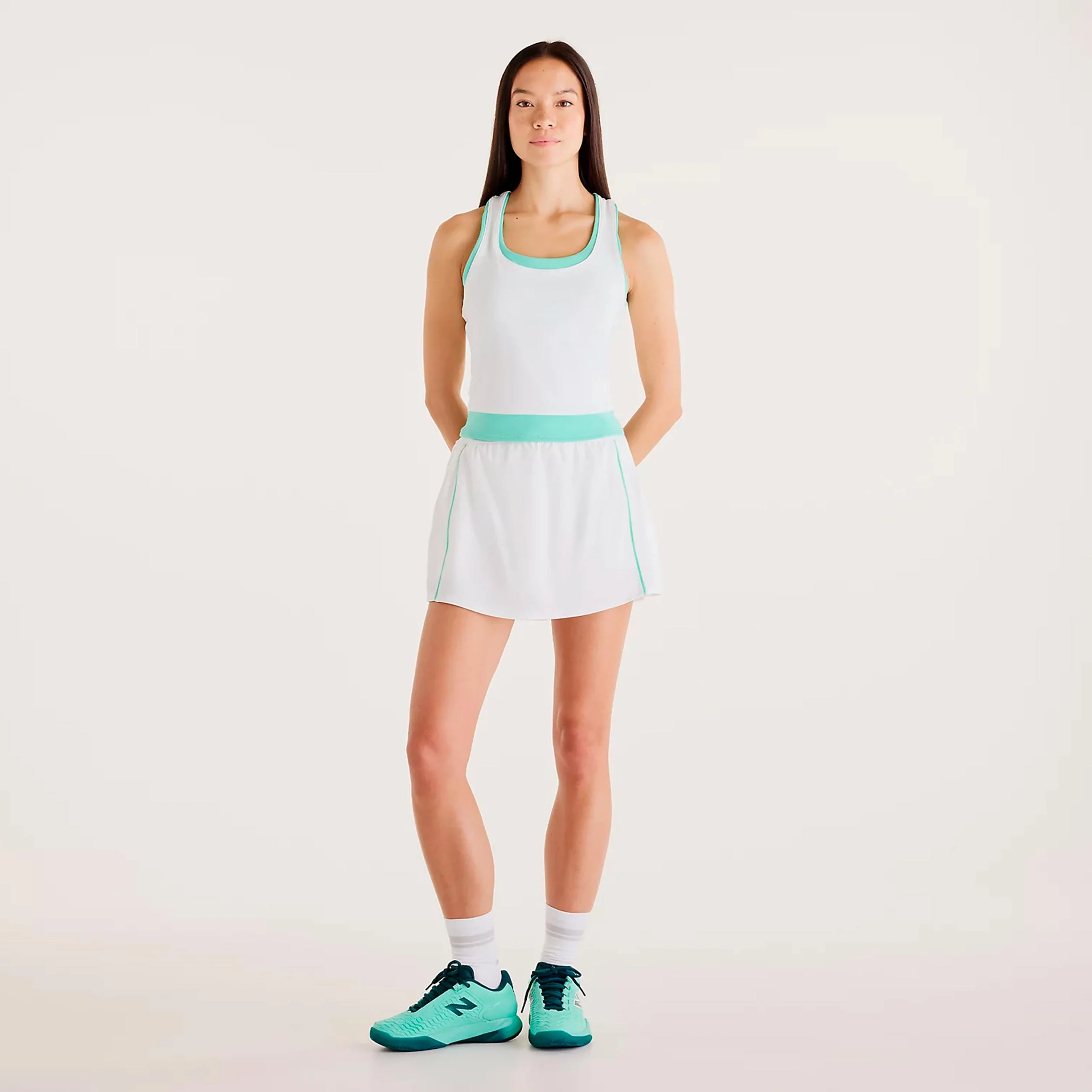 Tournament Novelty Débardeur tank top Femmes-blanc, vert - Image 5