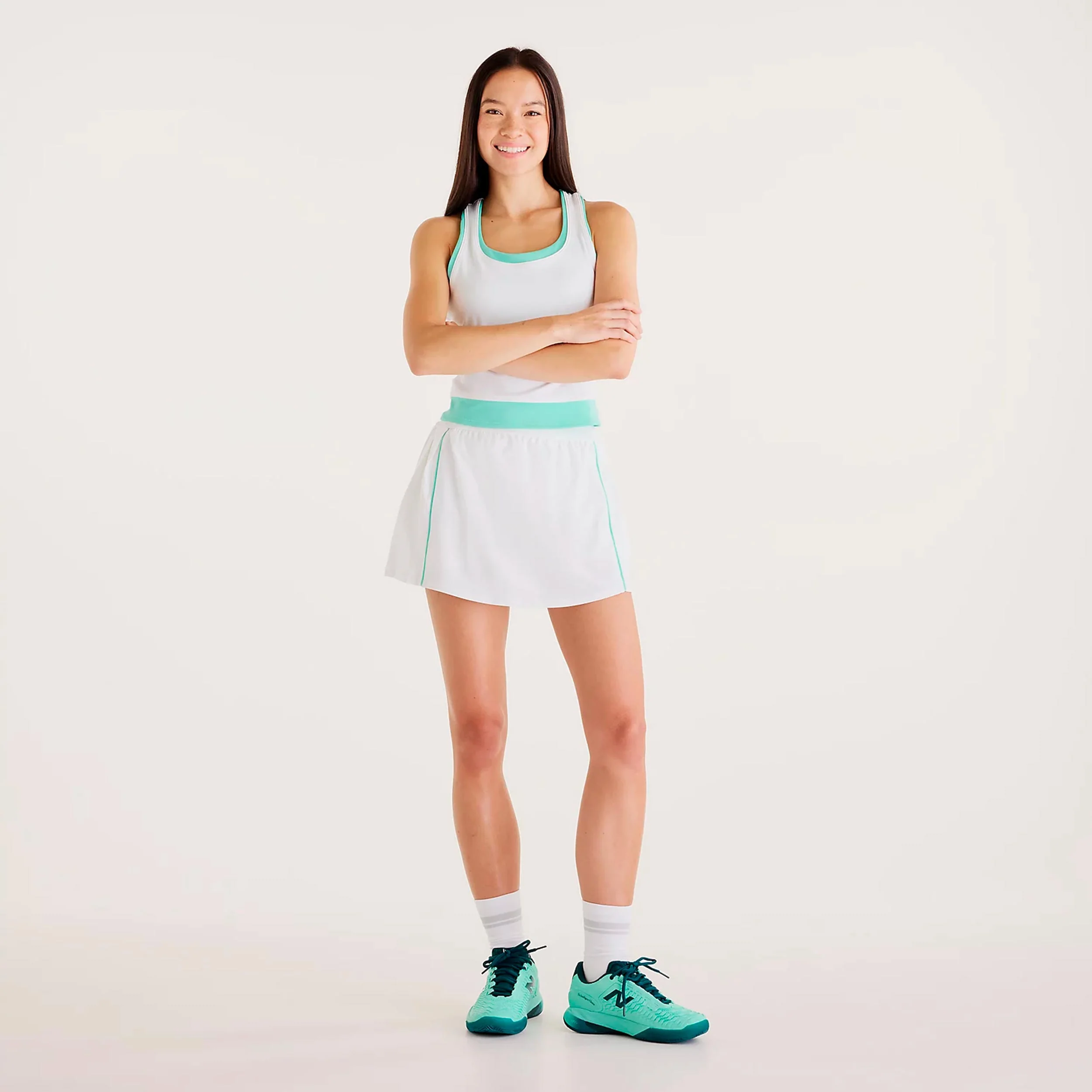 Tournament Novelty Jupe Femmes-blanc, vert - Image 6