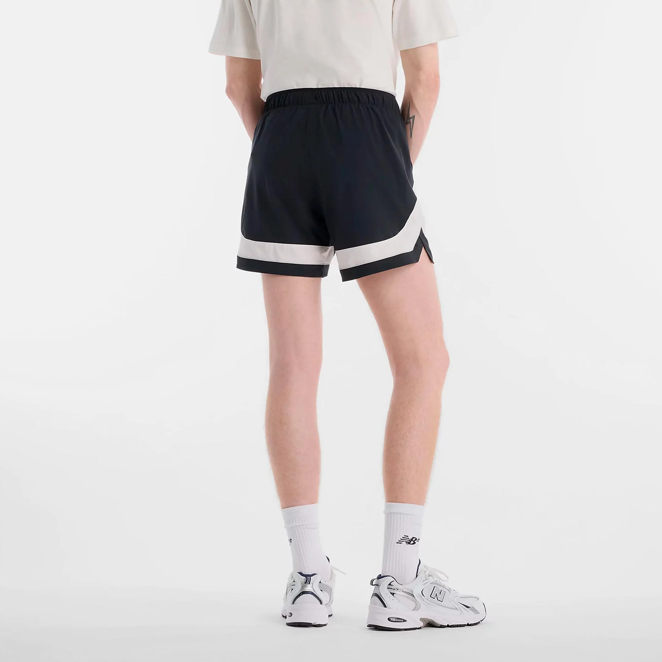 Tournament Novelty Shorts Hommes-noir, blanc - Image 2