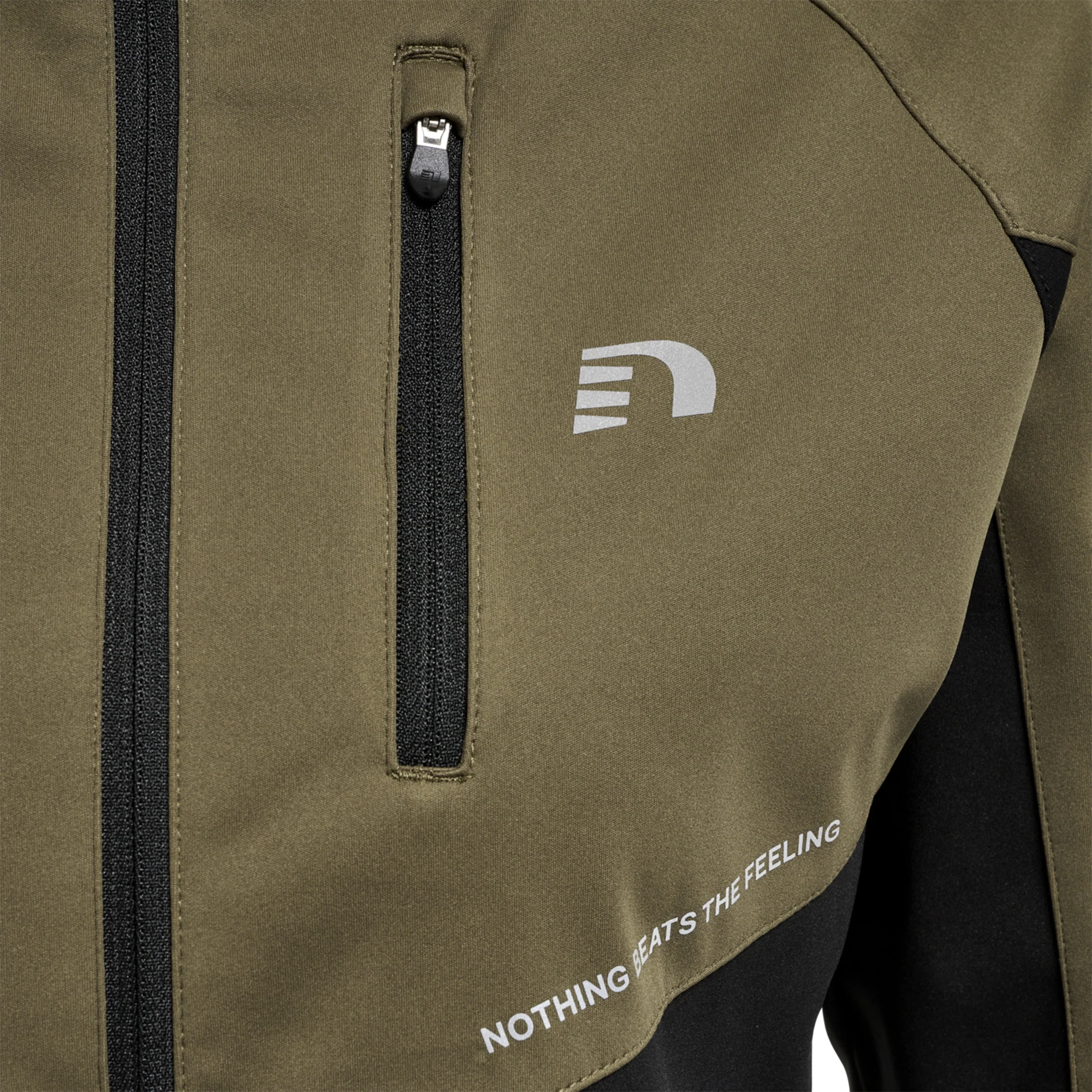 Boston Shell Jacket Veste Soft Shell Hommes-Noir,Vert Olive - Image 4
