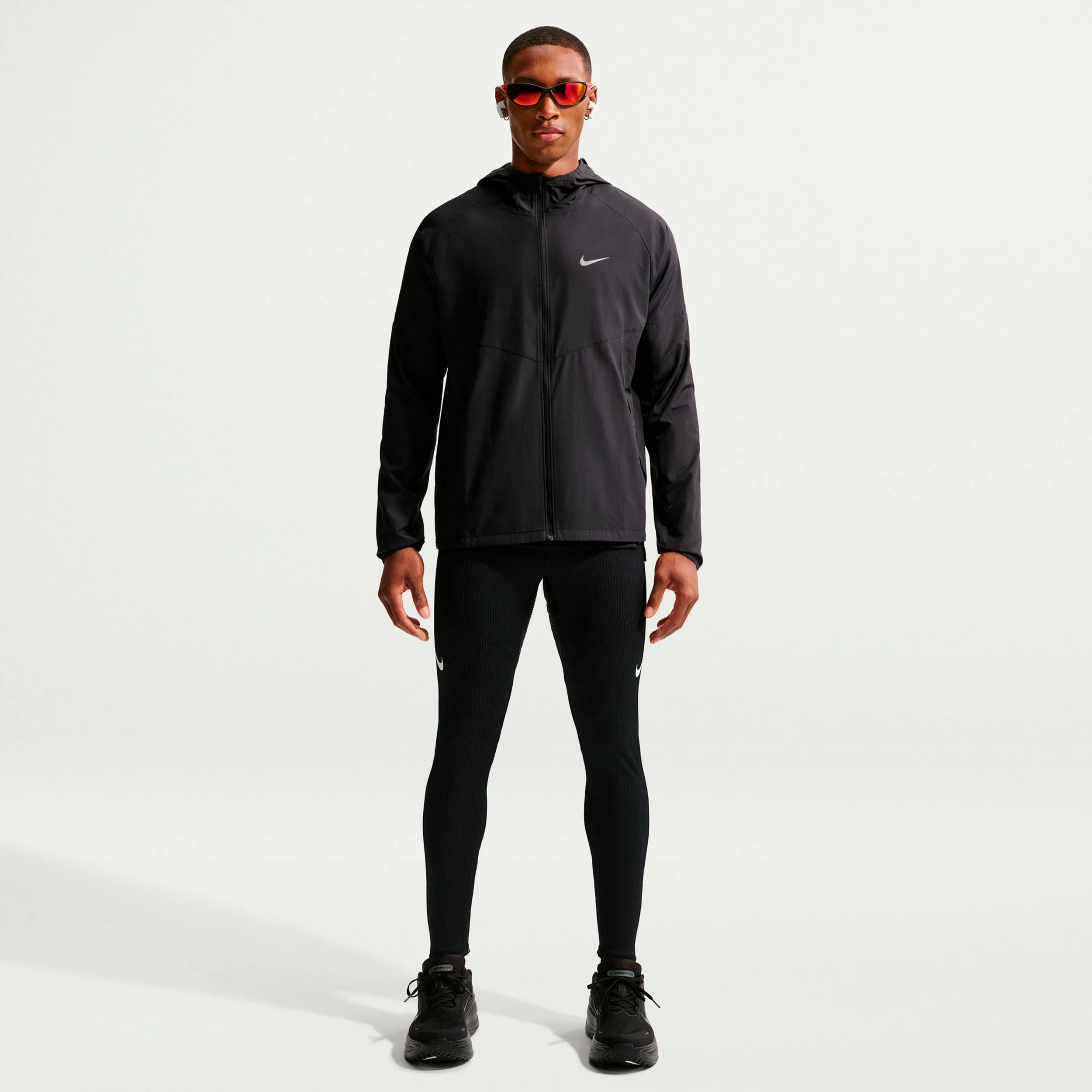 AeroSwift Collant de course Hommes - noir, blanc - Image 2