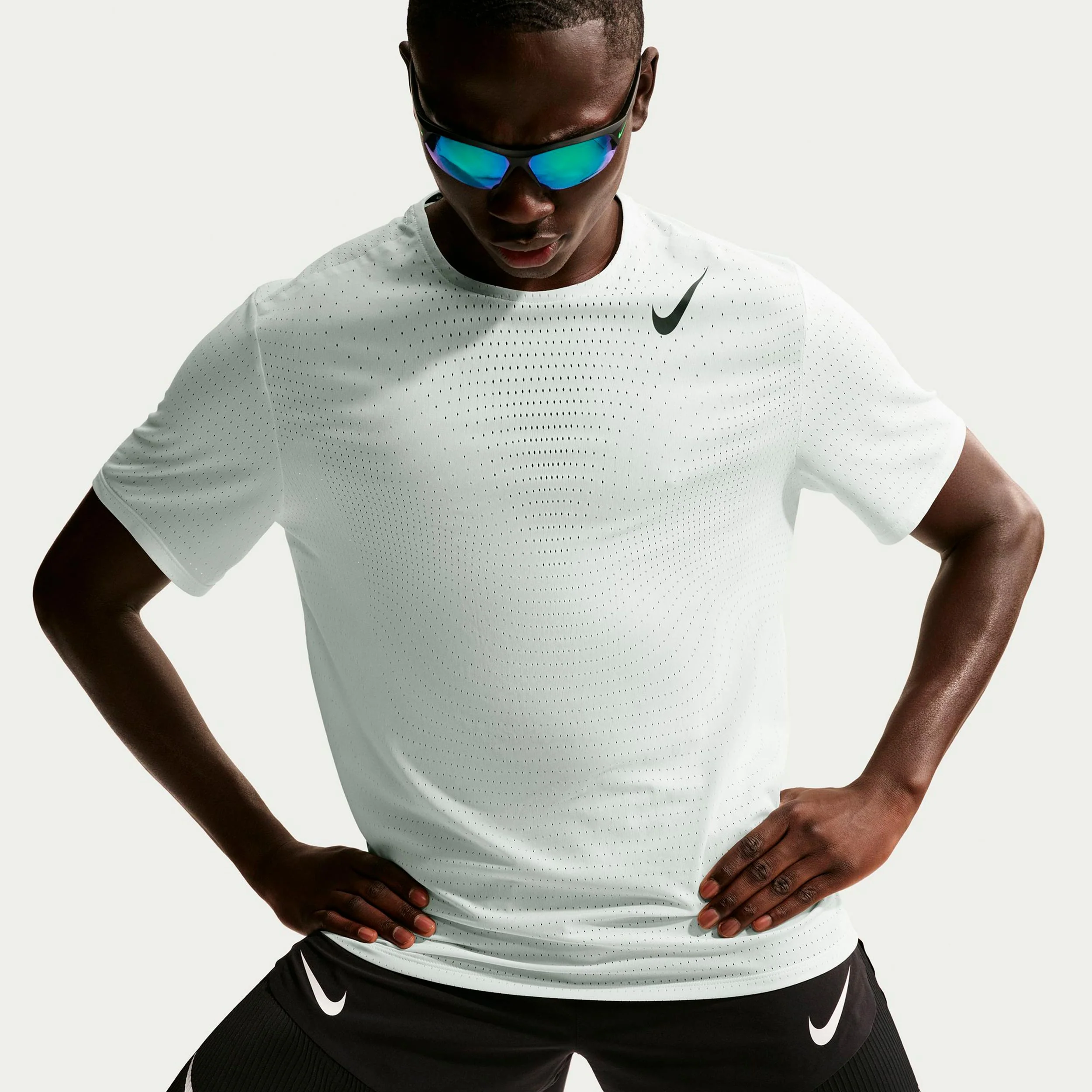Aeroswift Maillot de course Hommes - blanc, noir - Image 4