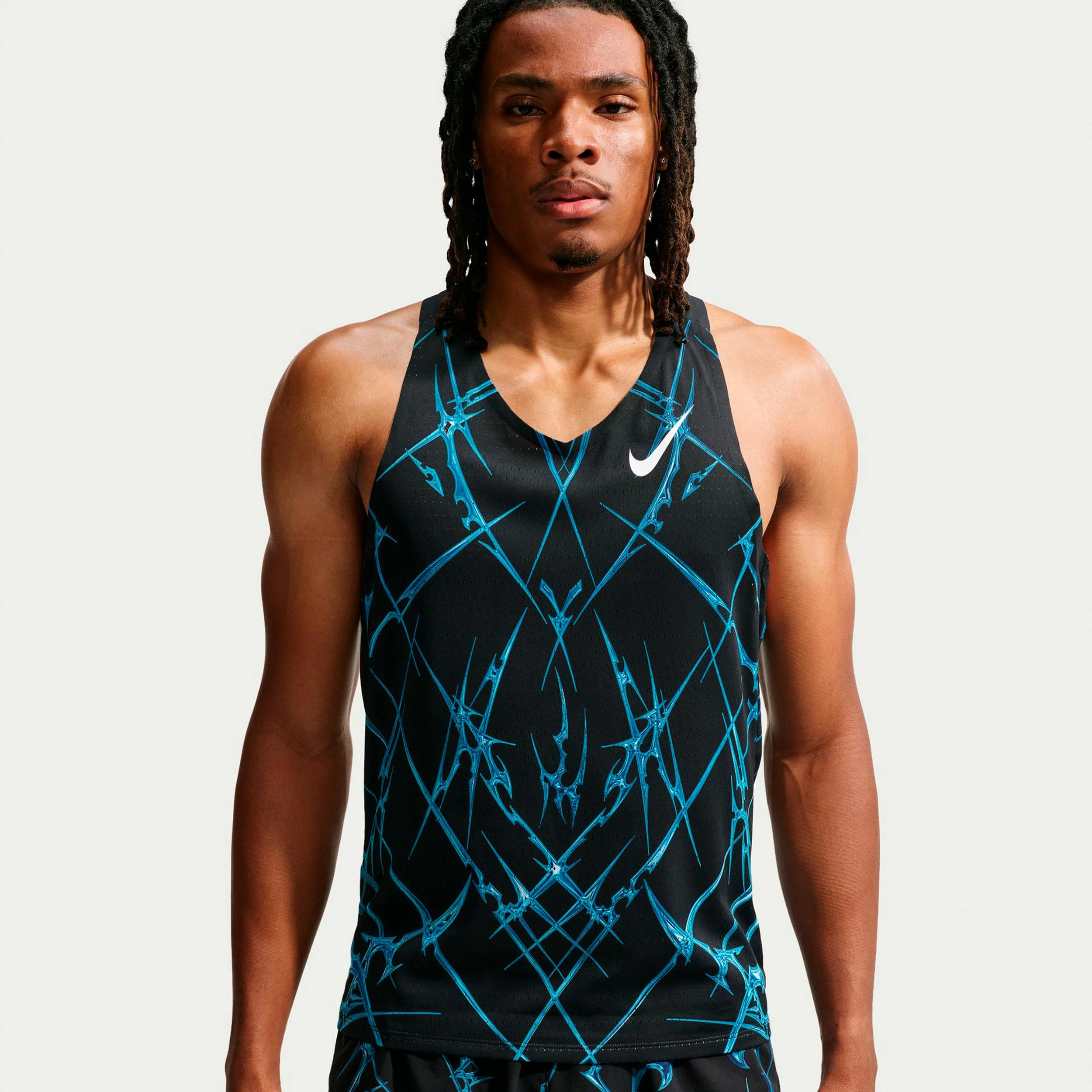 AeroSwift Maillot de course Hommes - noir, blanc