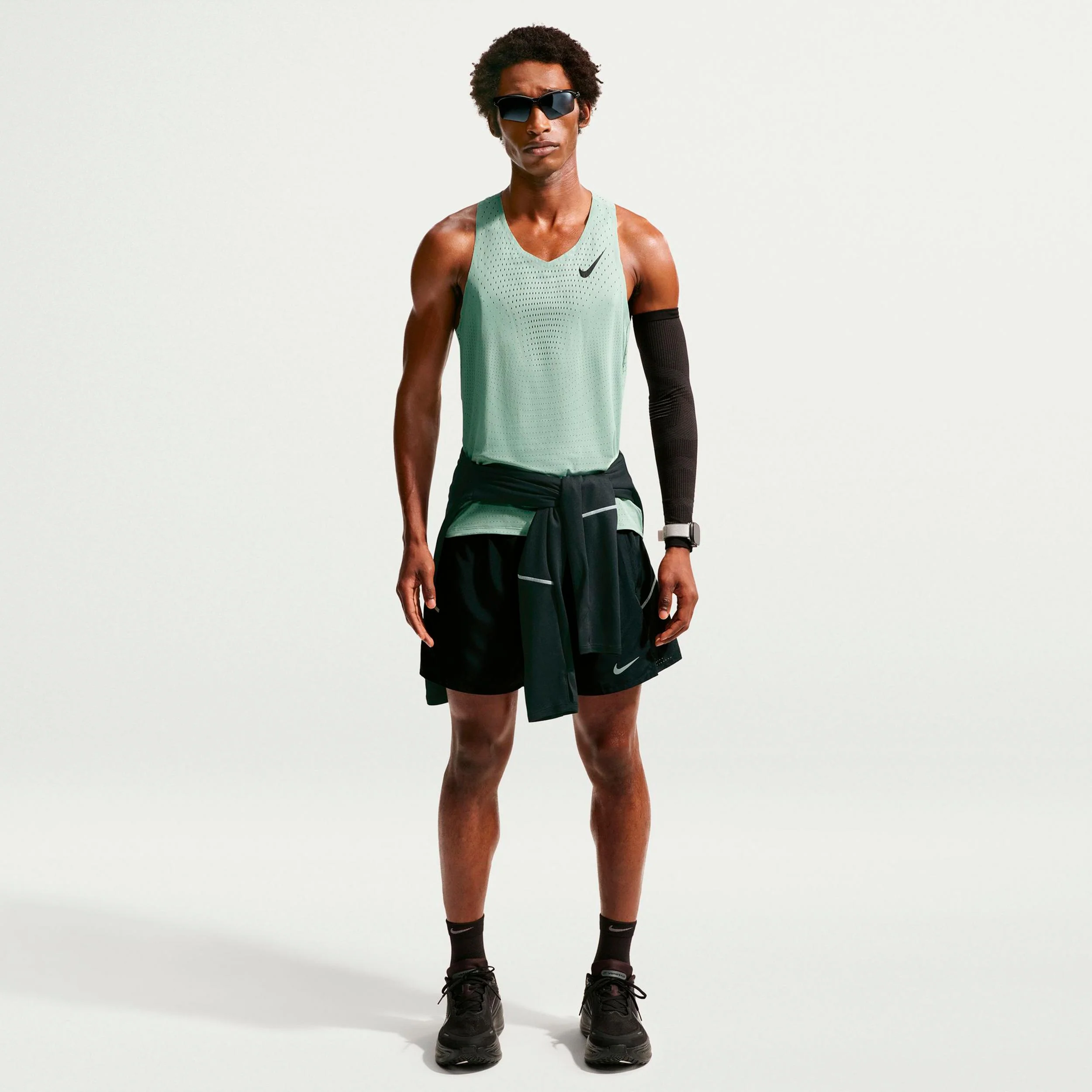 AeroSwift Maillot de course Hommes - vert olive, noir - Image 2