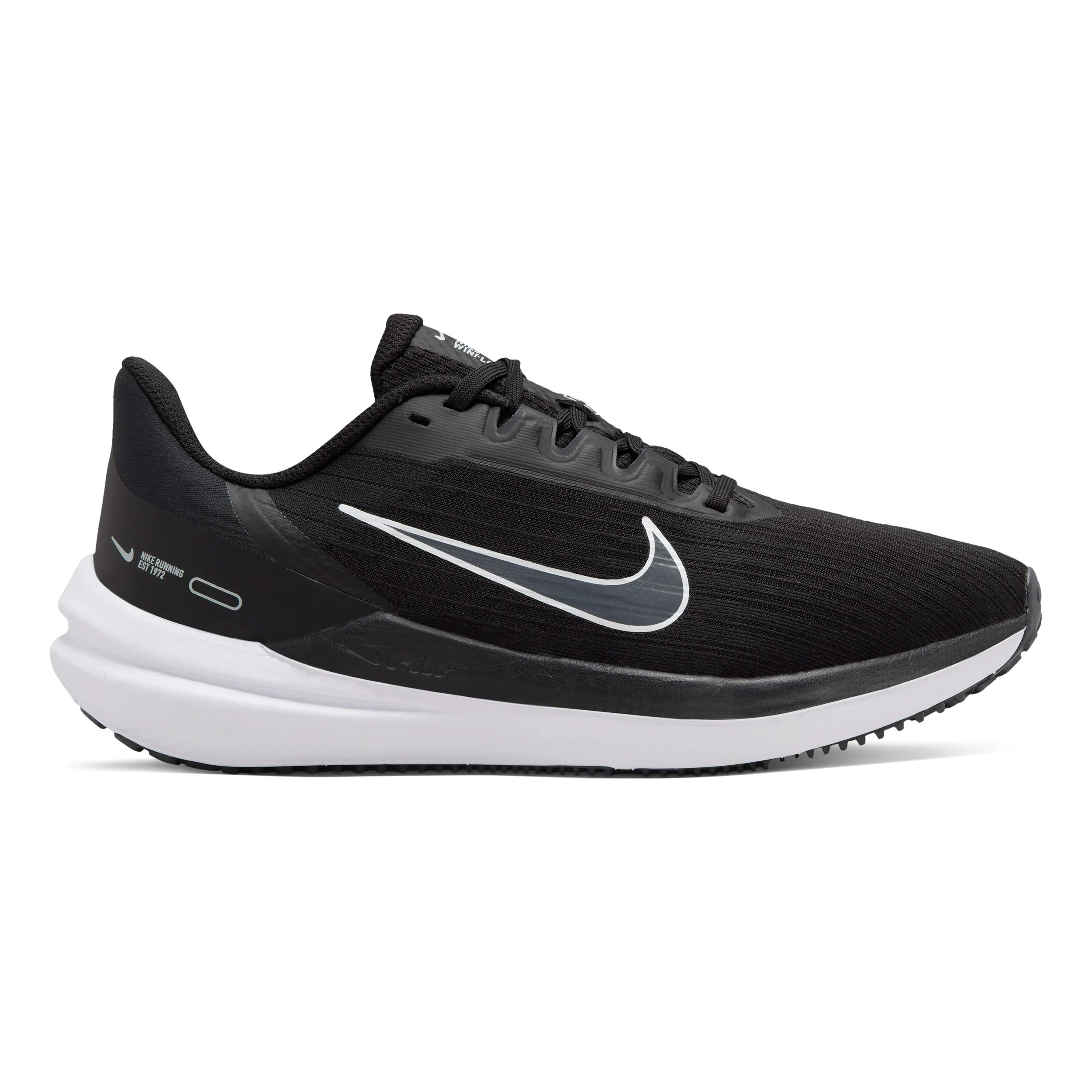 Air Winflo 9 Chaussure De Running Sans Stabilisateurs Femmes-Noir,Gris