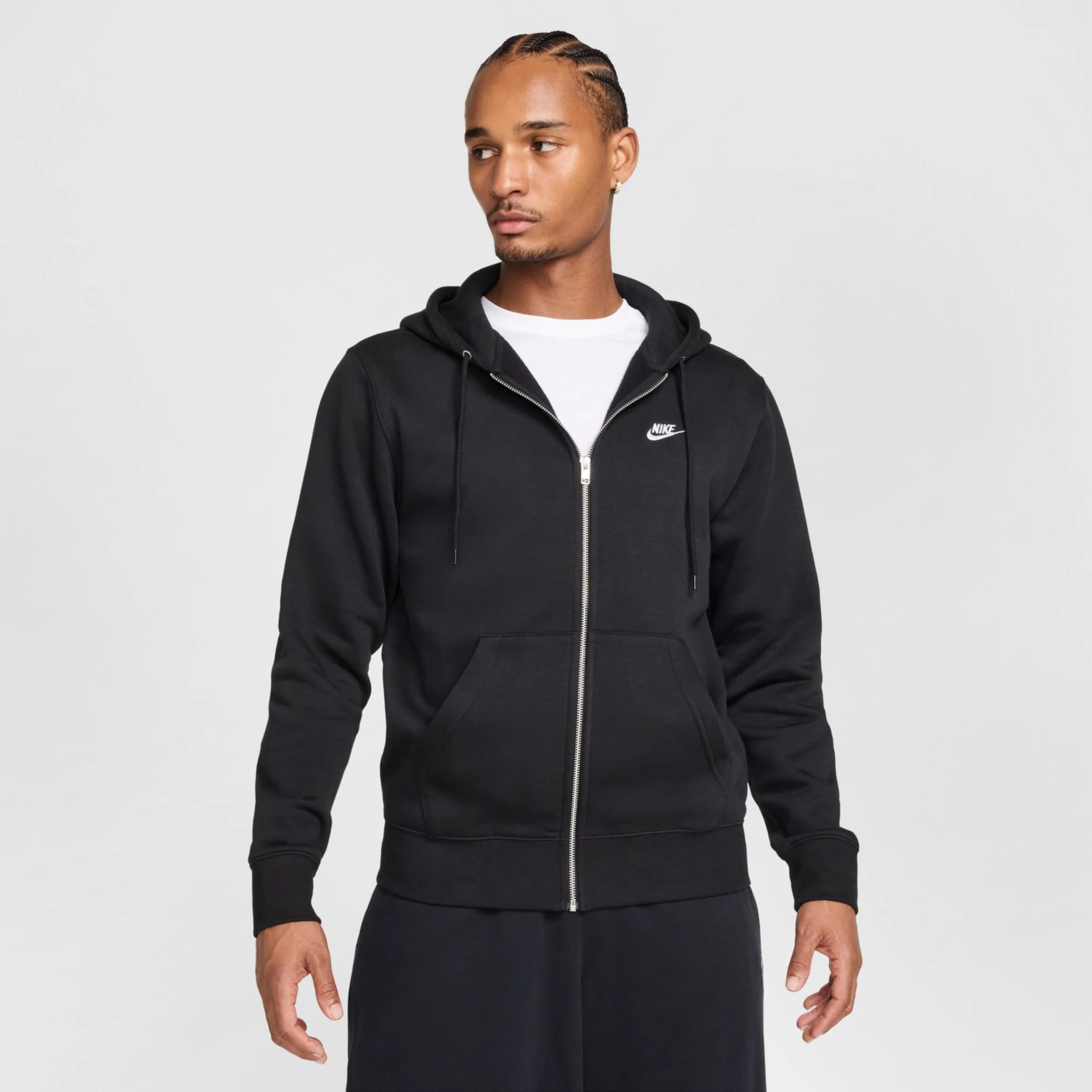 Club Bb Full-Zip Gilet En Coton Hommes-Noir