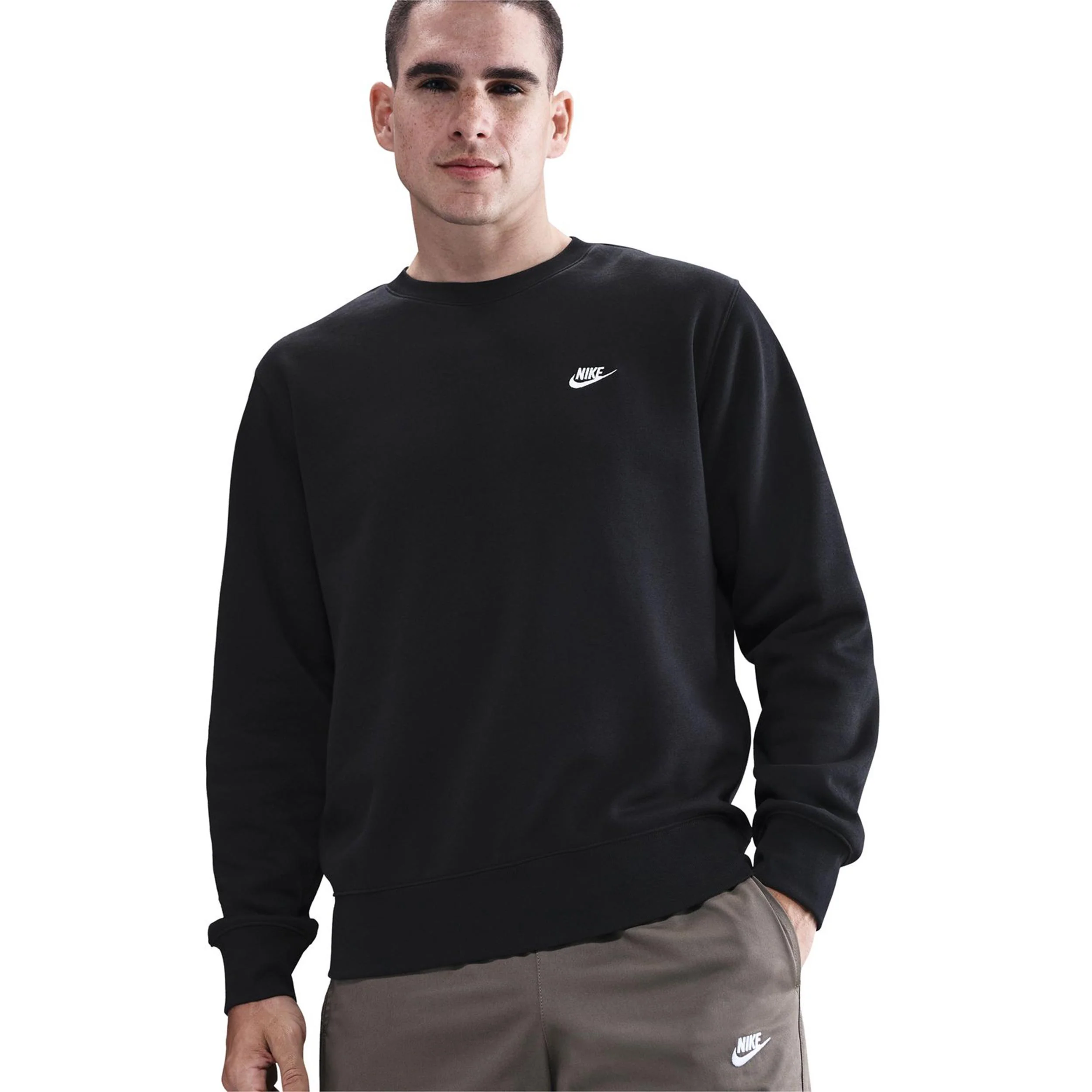 Club Crew Sweat-shirt Hommes-Noir