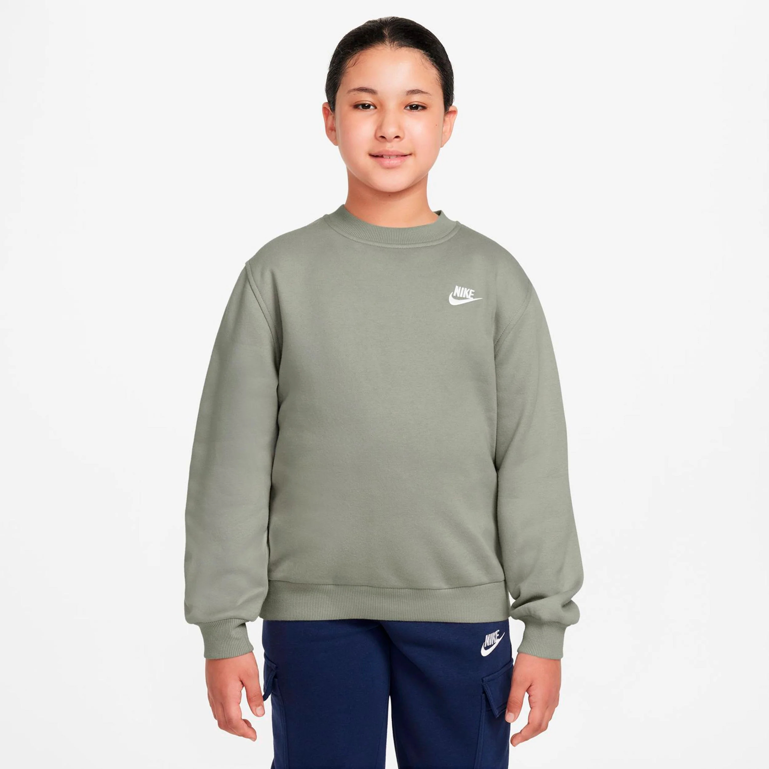 Club Fleece Sweat-shirt Enfants - vert gris
