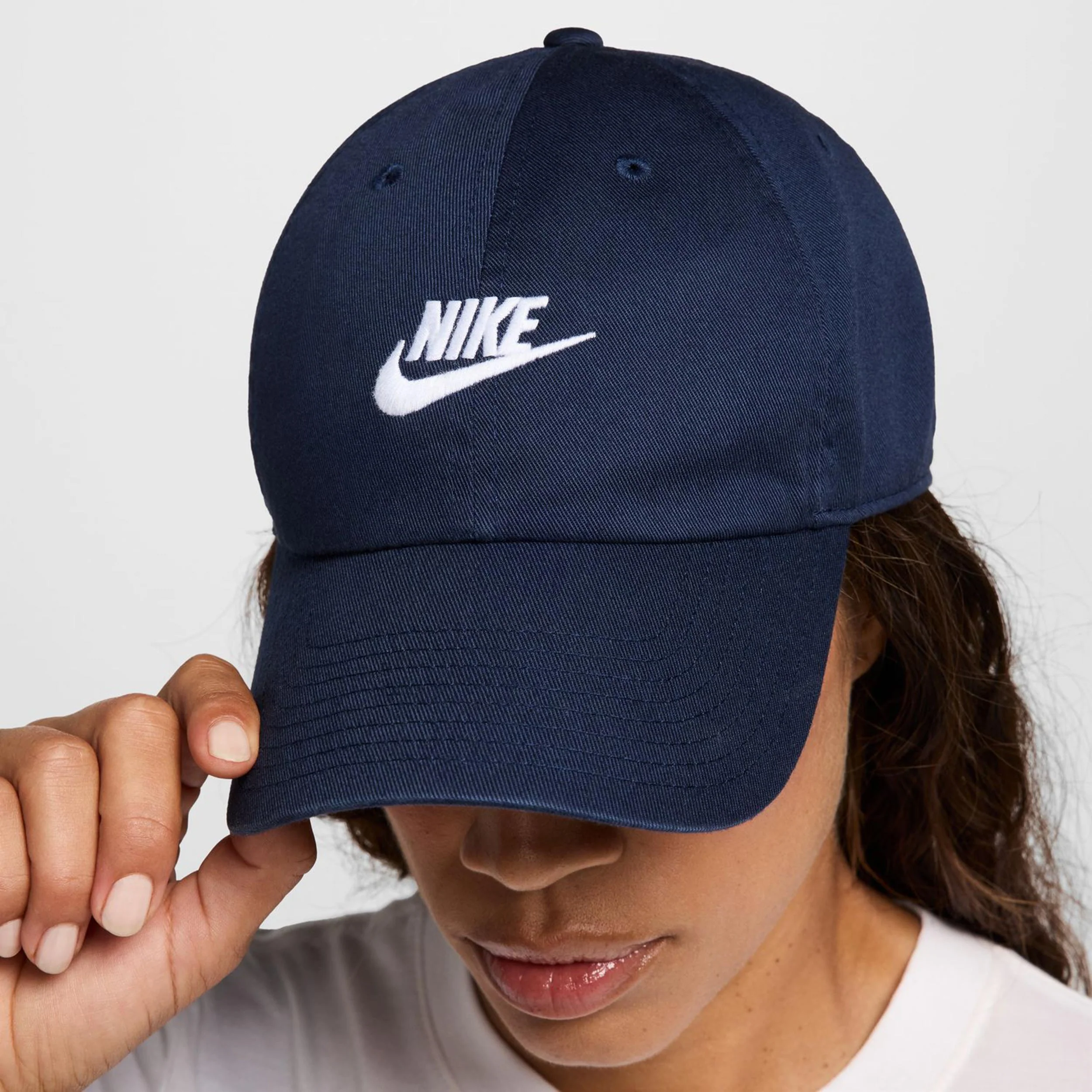Club Futura Metal Swoosh Casquette-Bleu Foncé,Blanc - Image 4