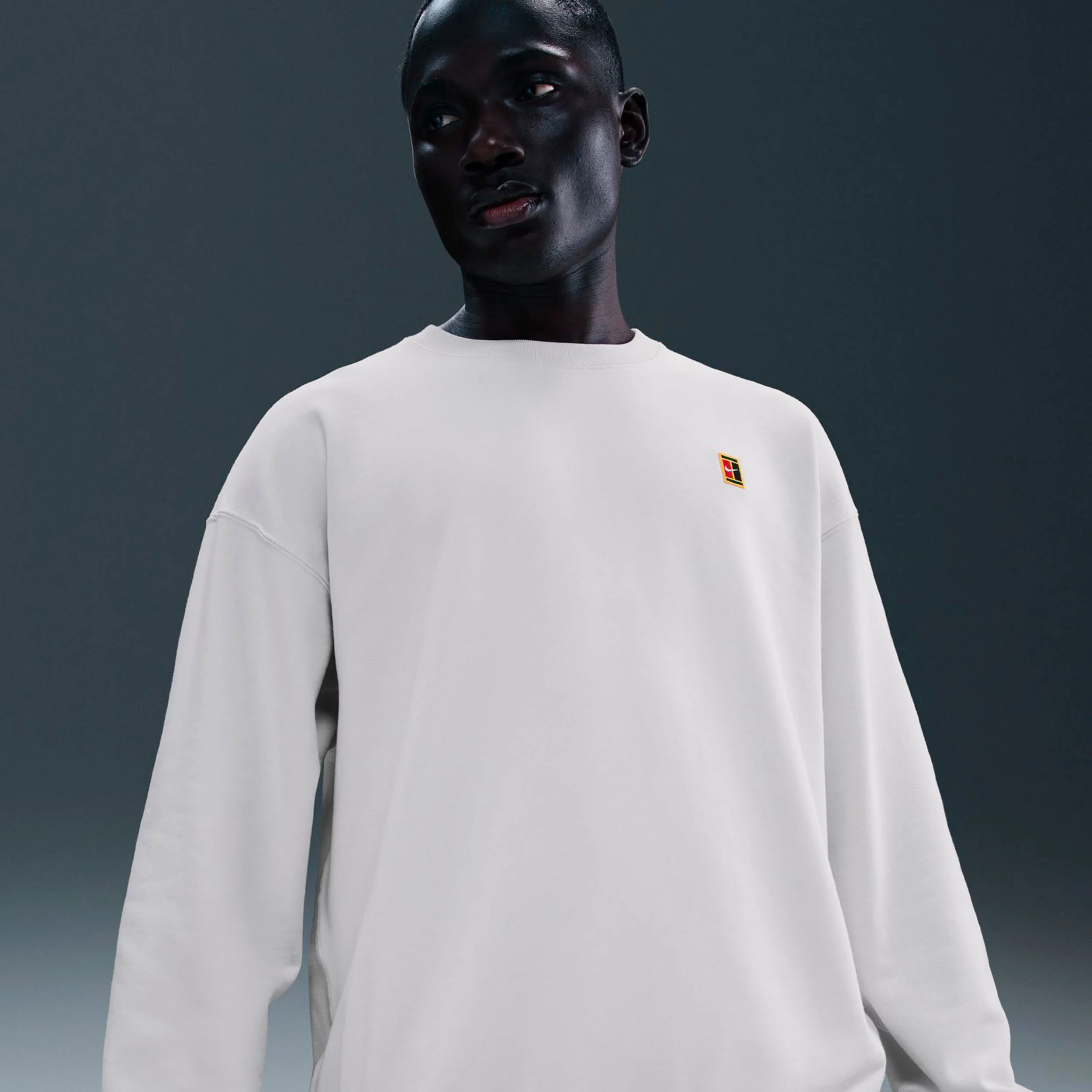 Court Crew Sweat-shirt Hommes-crème - Image 4
