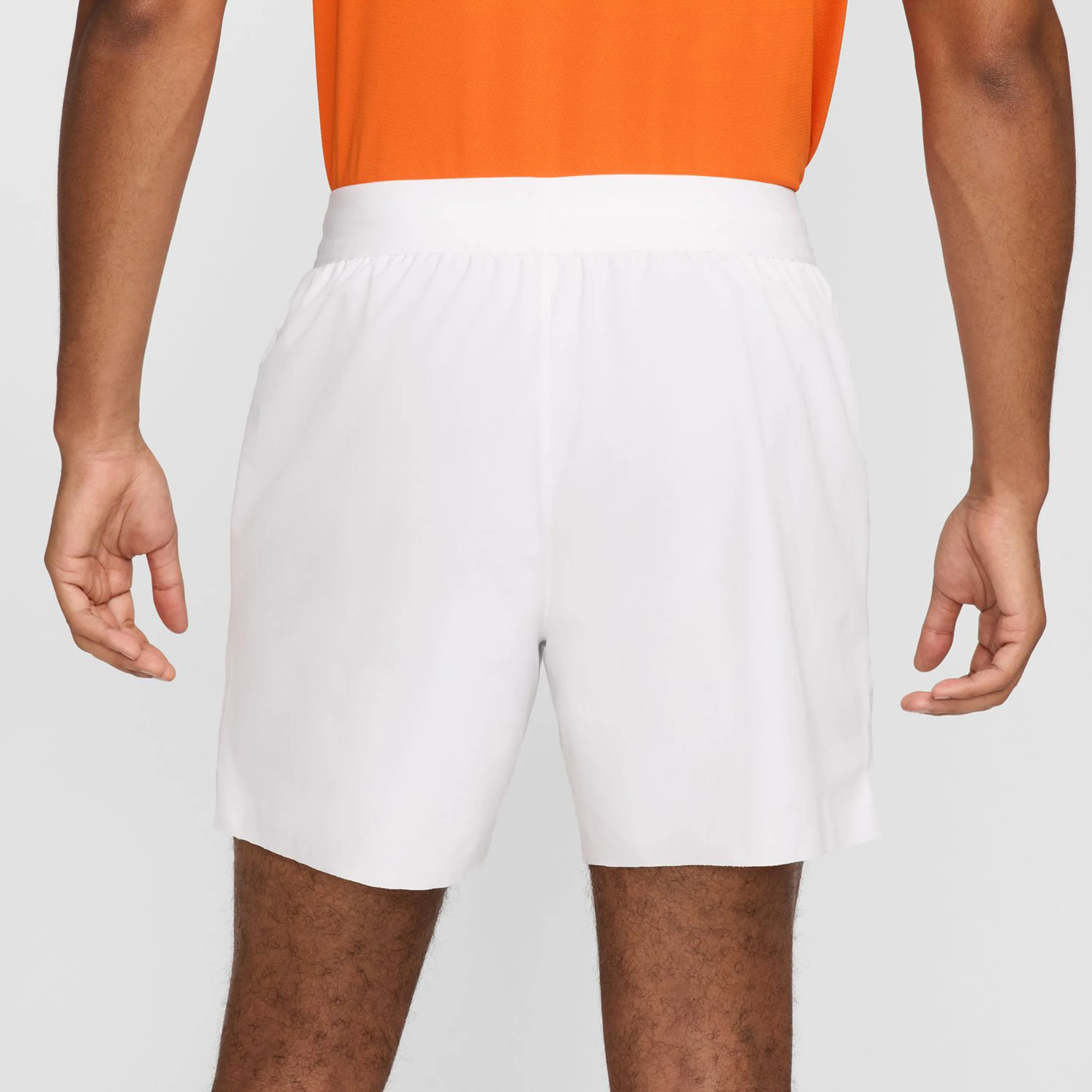 Court Dri-Fit Advantage 6in Shorts Hommes-Blanc,Noir - Image 5