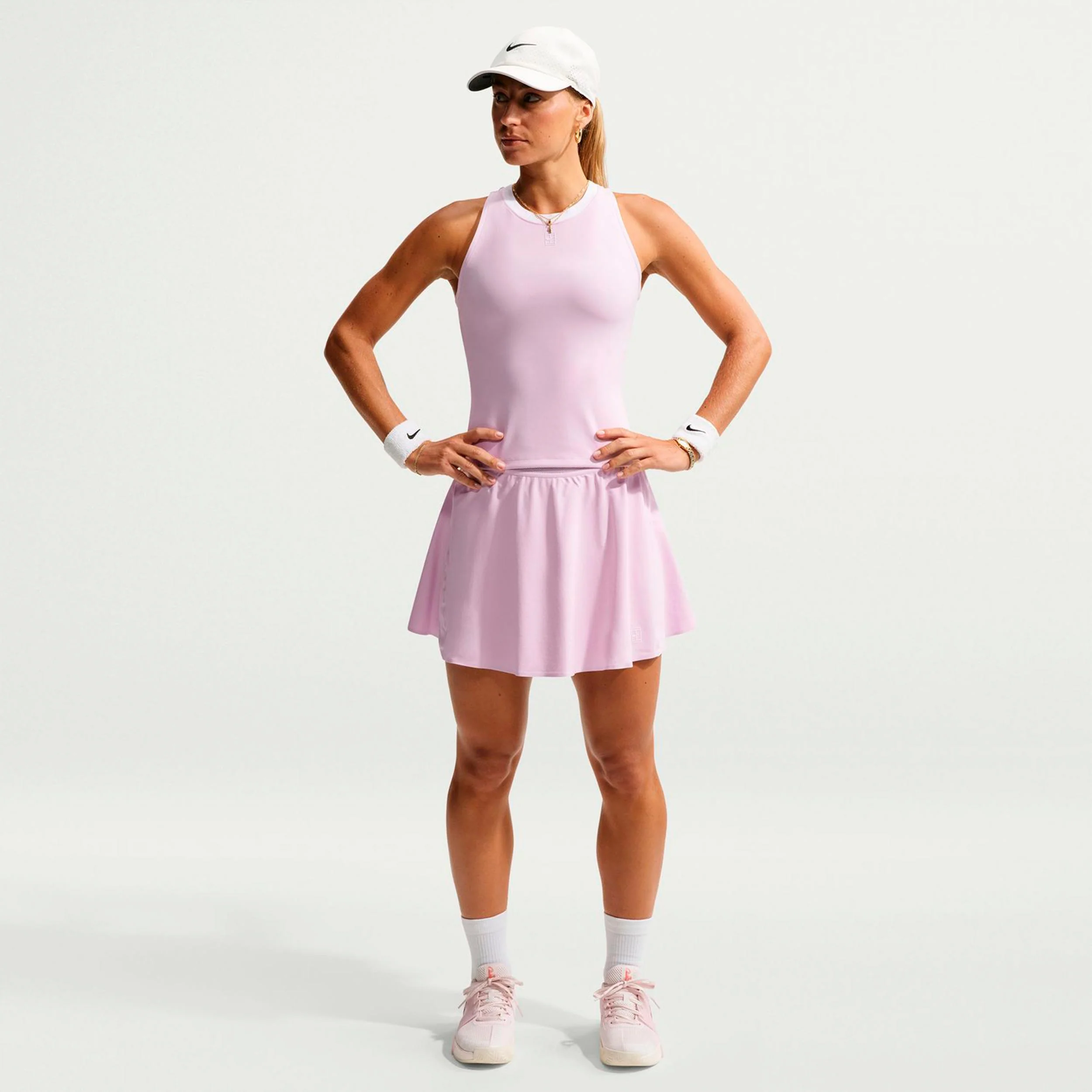 Court Dri-FIT Advantage Ace High Rise Jupe Femmes - rose pastel - Image 2