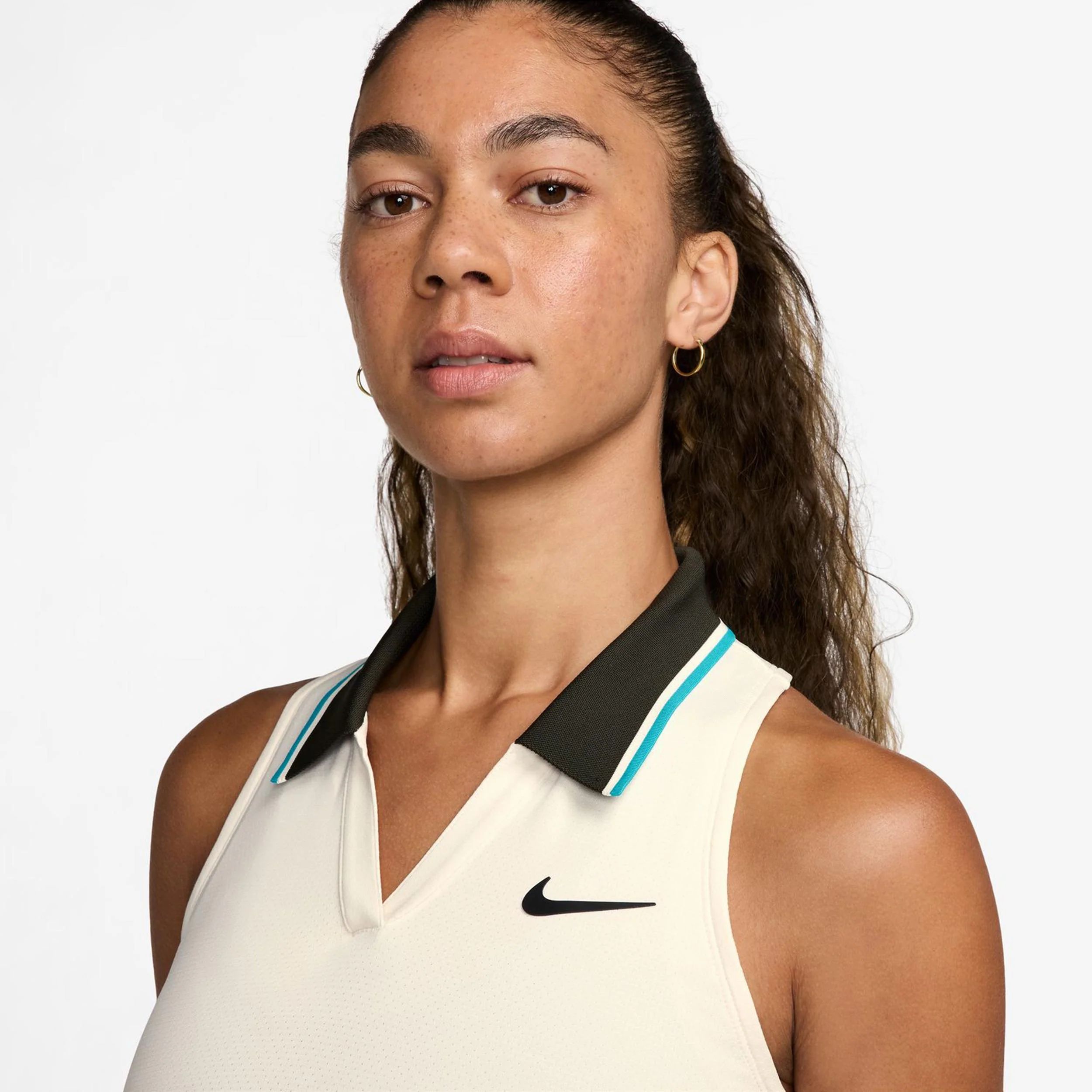 Court Dri-FIT Slam Débardeur Tank Top Femmes-Crème,Marron - Image 6