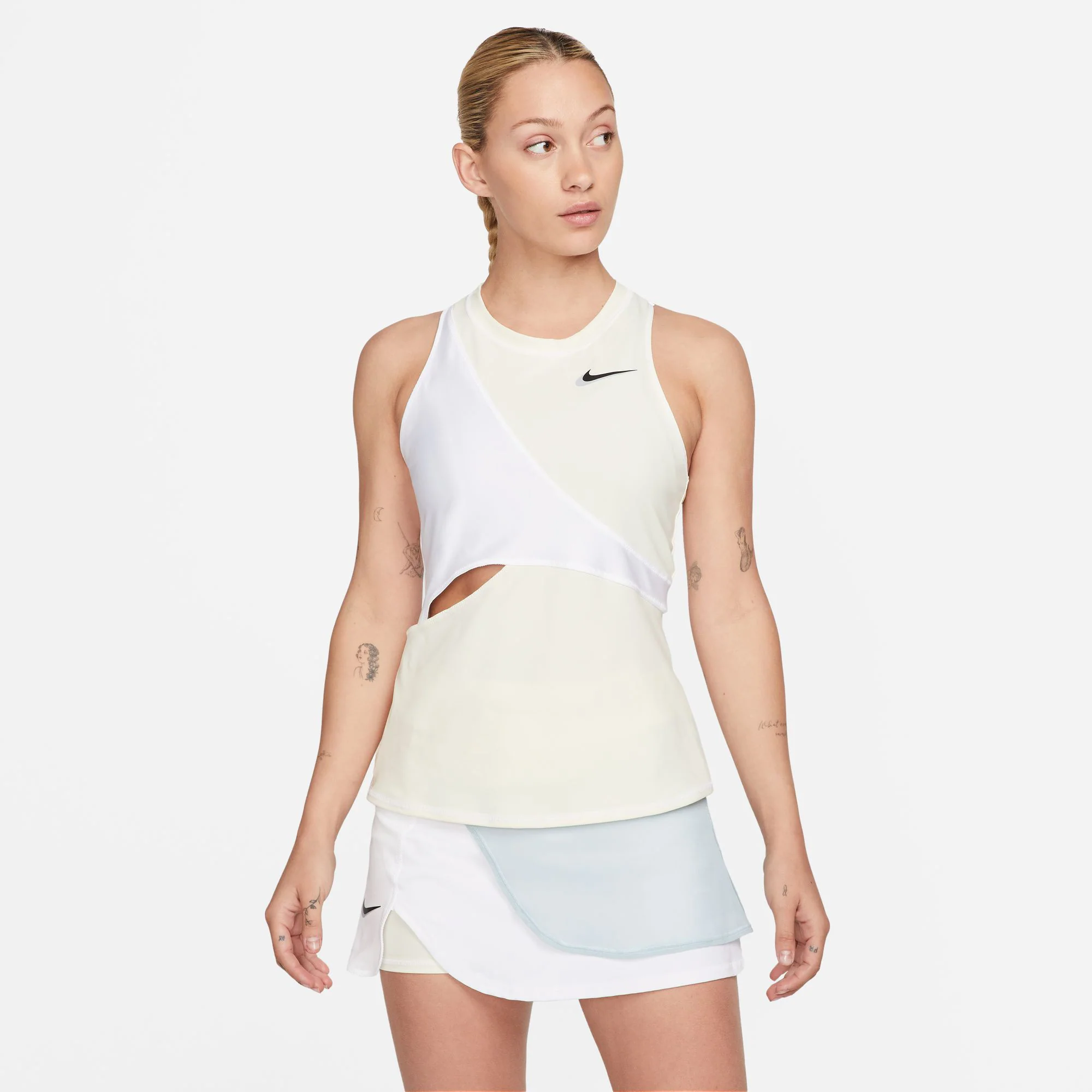 Court Dri-Fit Slam NT PS Débardeur Tank Top Femmes-Crème,Blanc - Image 4