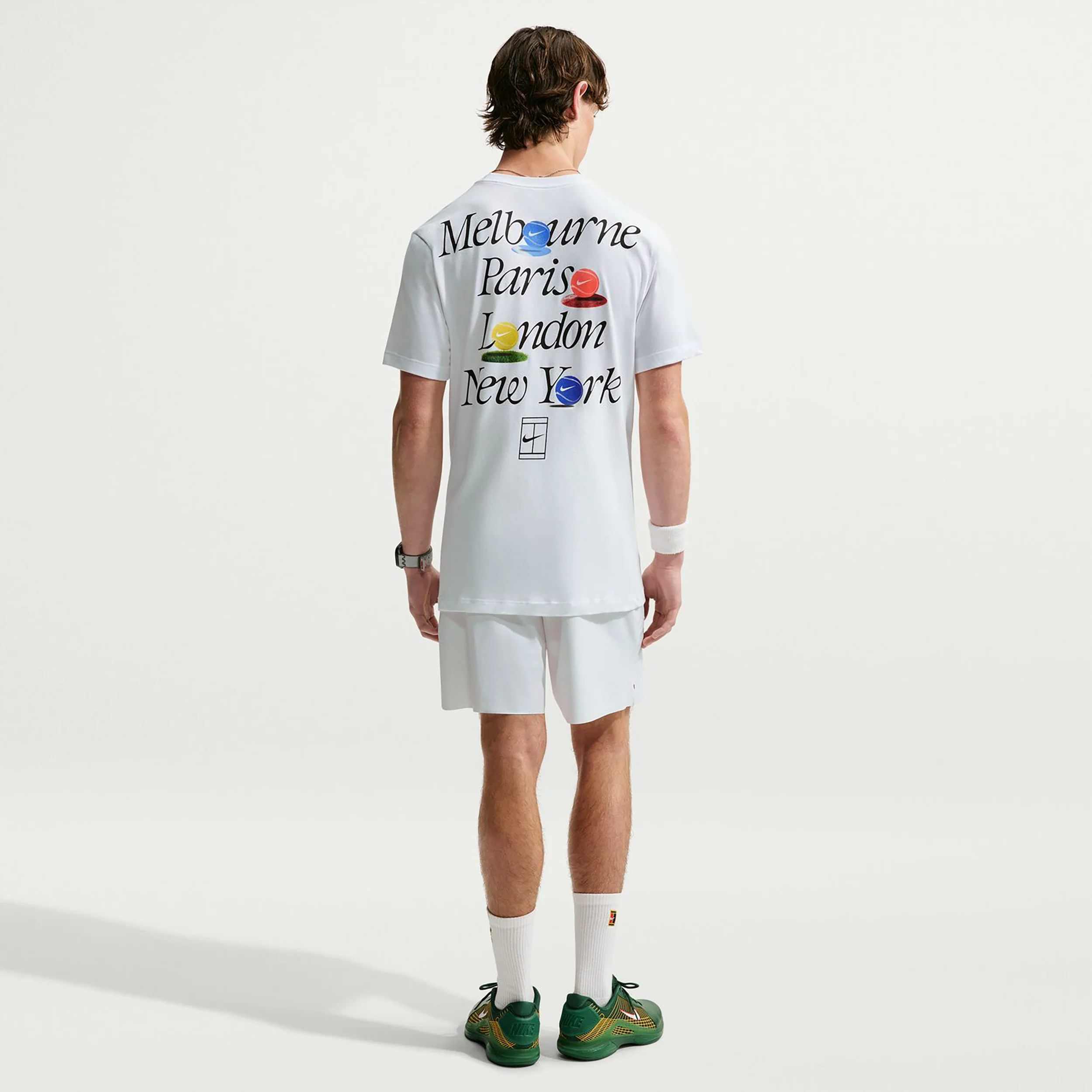Court Dri-Fit T-shirt Hommes - blanc - Image 2