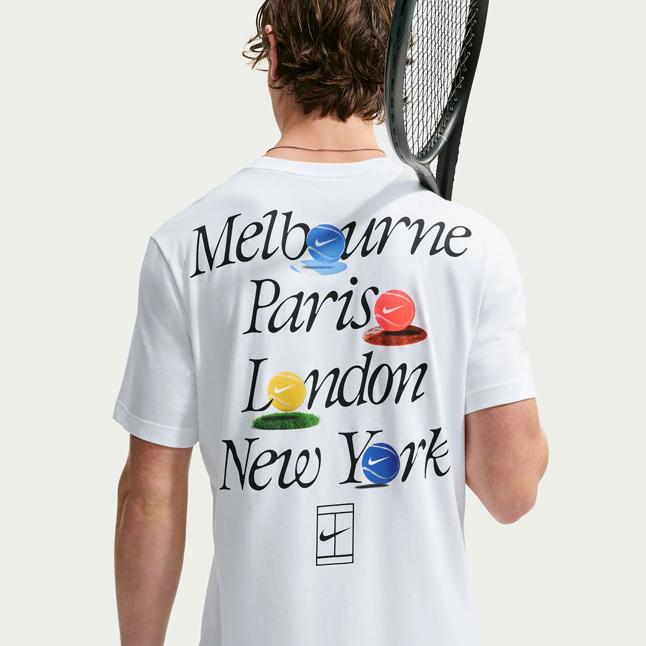 Court Dri-Fit T-shirt Hommes - blanc - Image 4