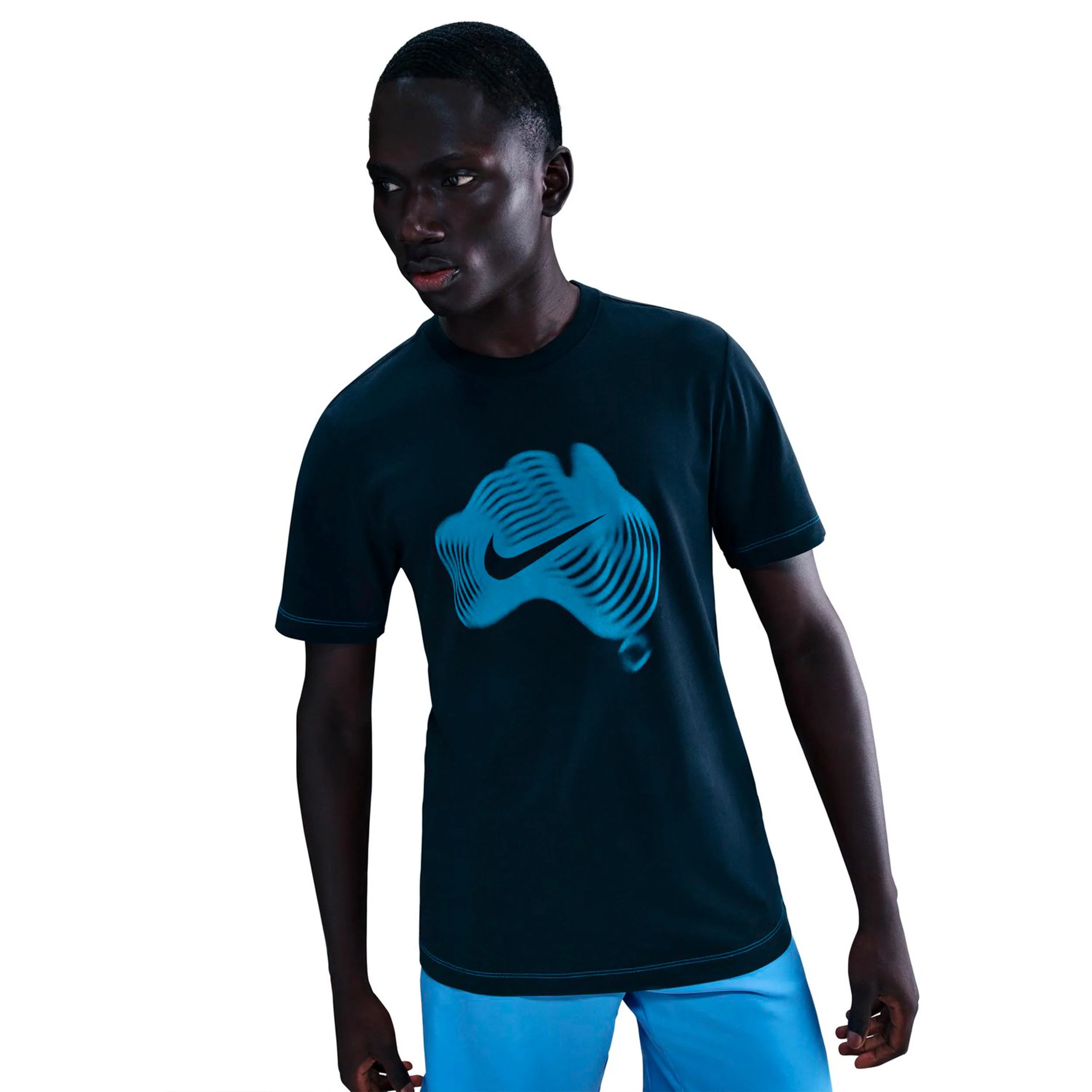 Court Dri-Fit T-shirt Hommes-bleu foncé