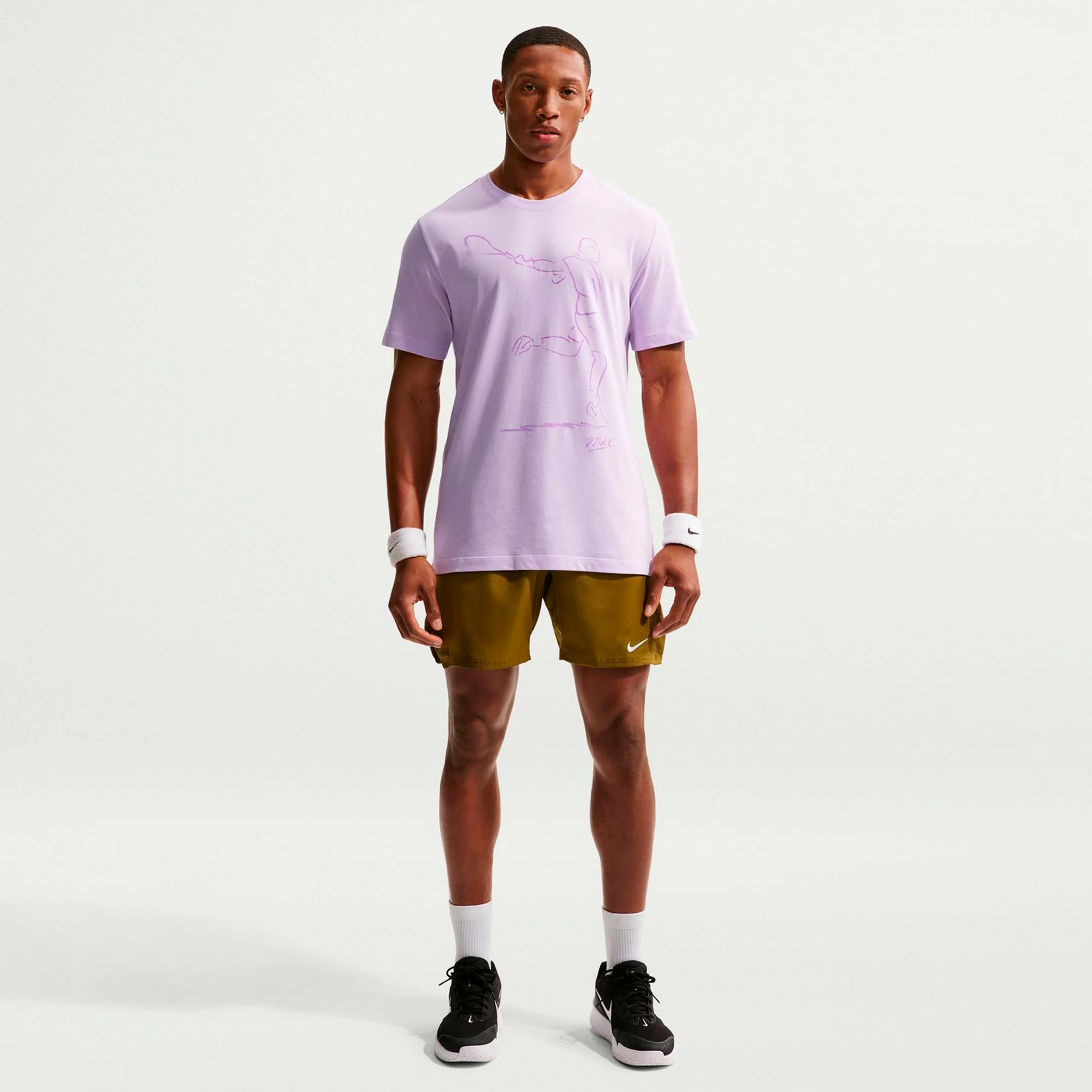 Court Dri-Fit T-shirt Hommes - lilas - Image 2