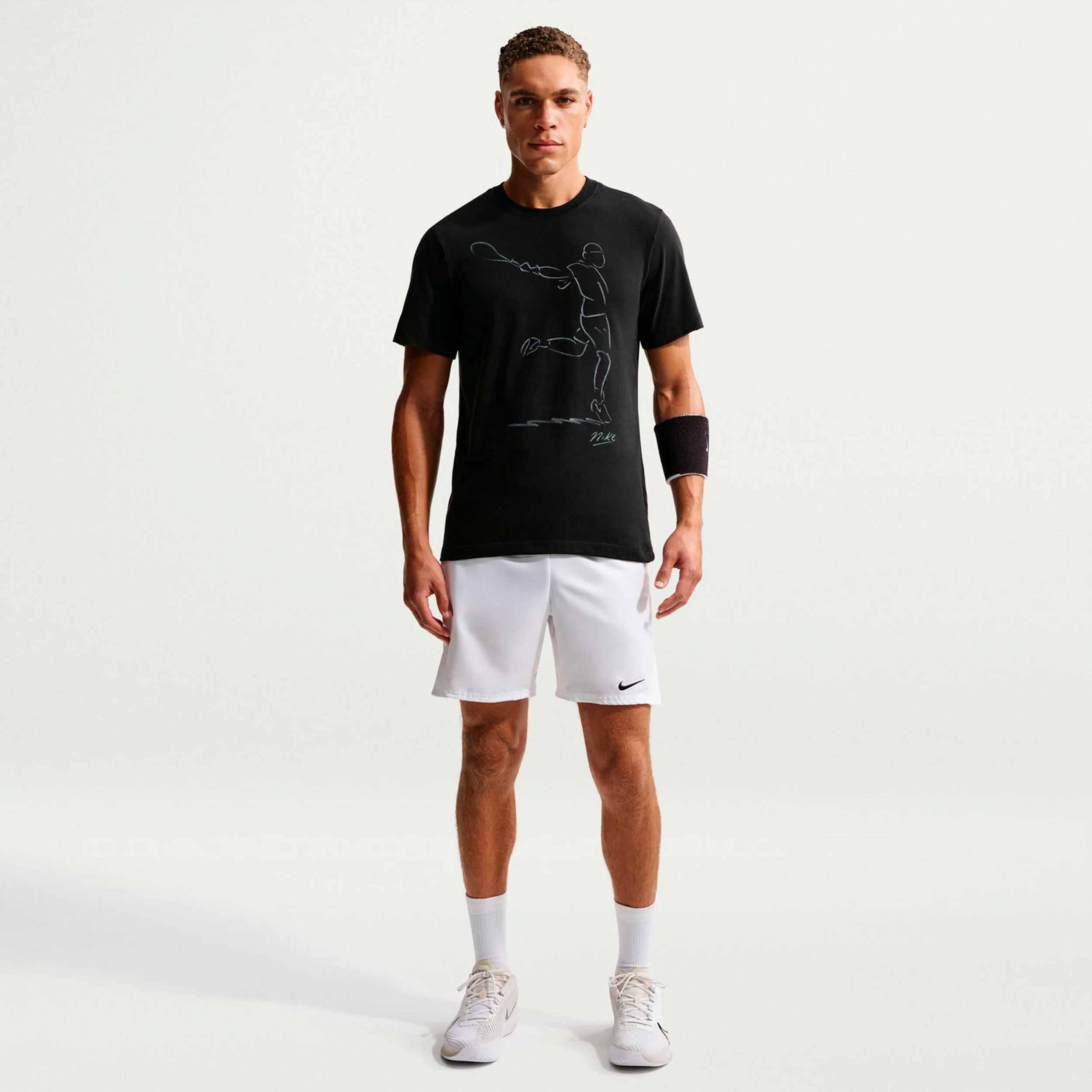 Court Dri-Fit T-shirt Hommes - noir - Image 2