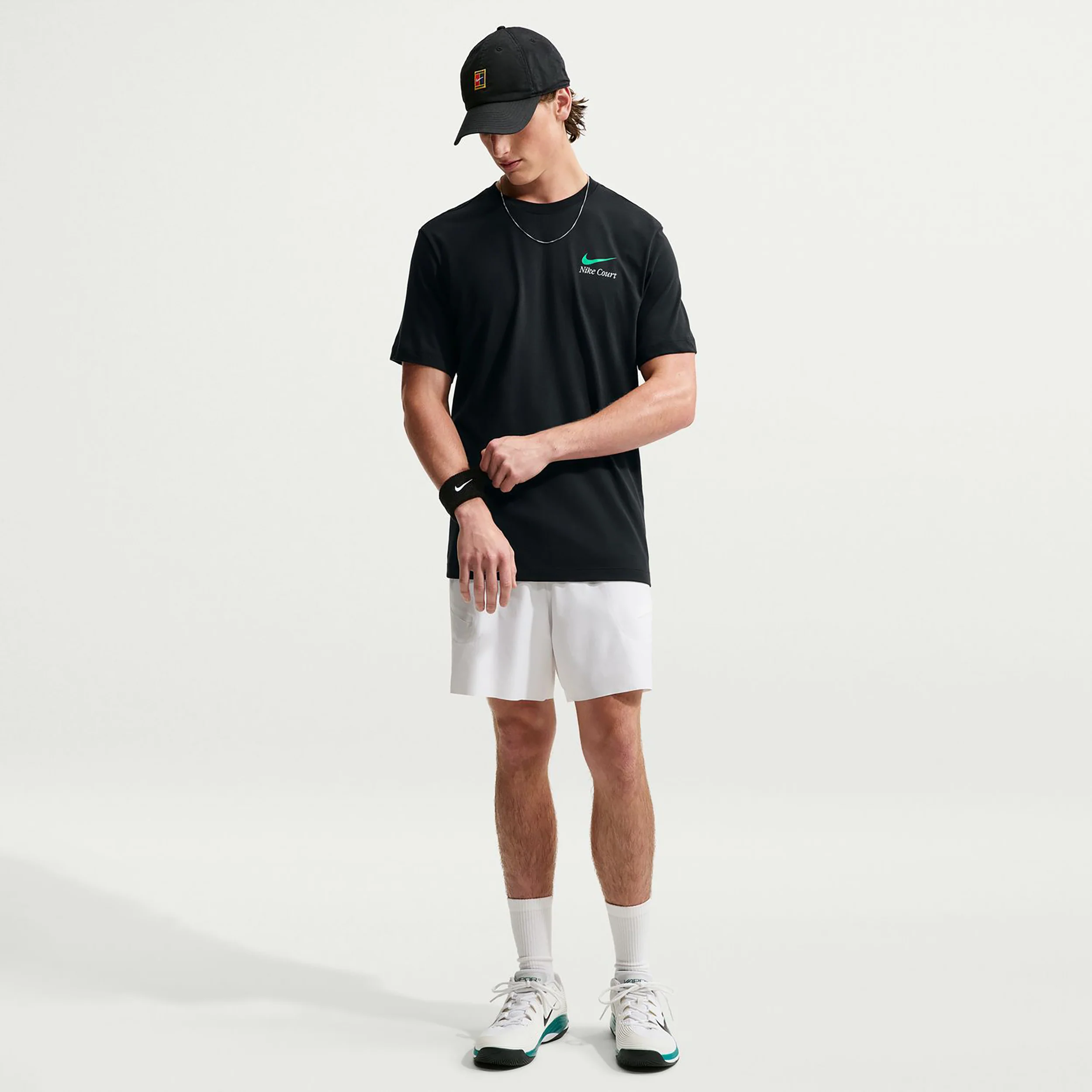 Court Dri-Fit T-shirt Hommes - noir