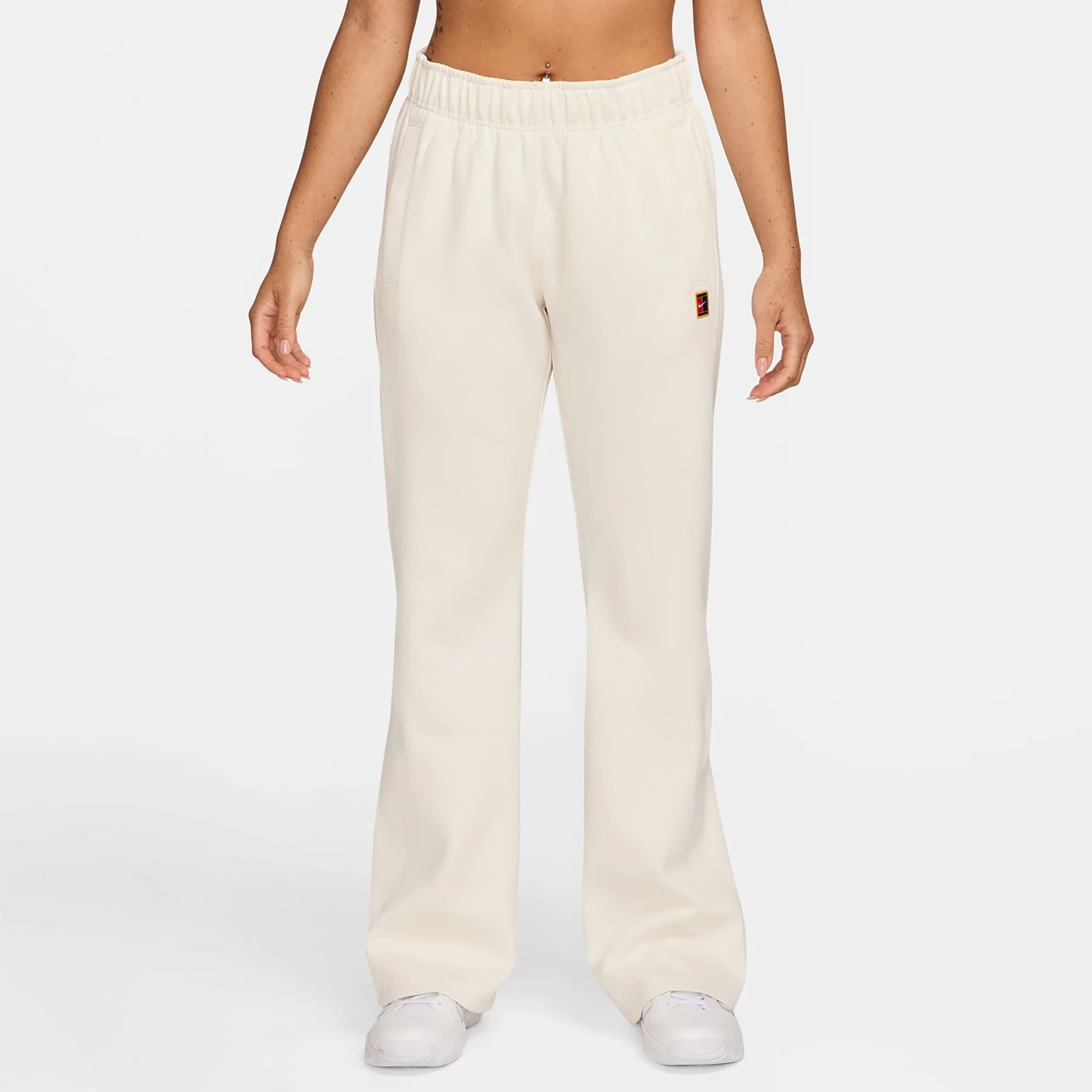 Court Polyknit High Rise Pantalon Survêtement Femmes-Crème - Image 4