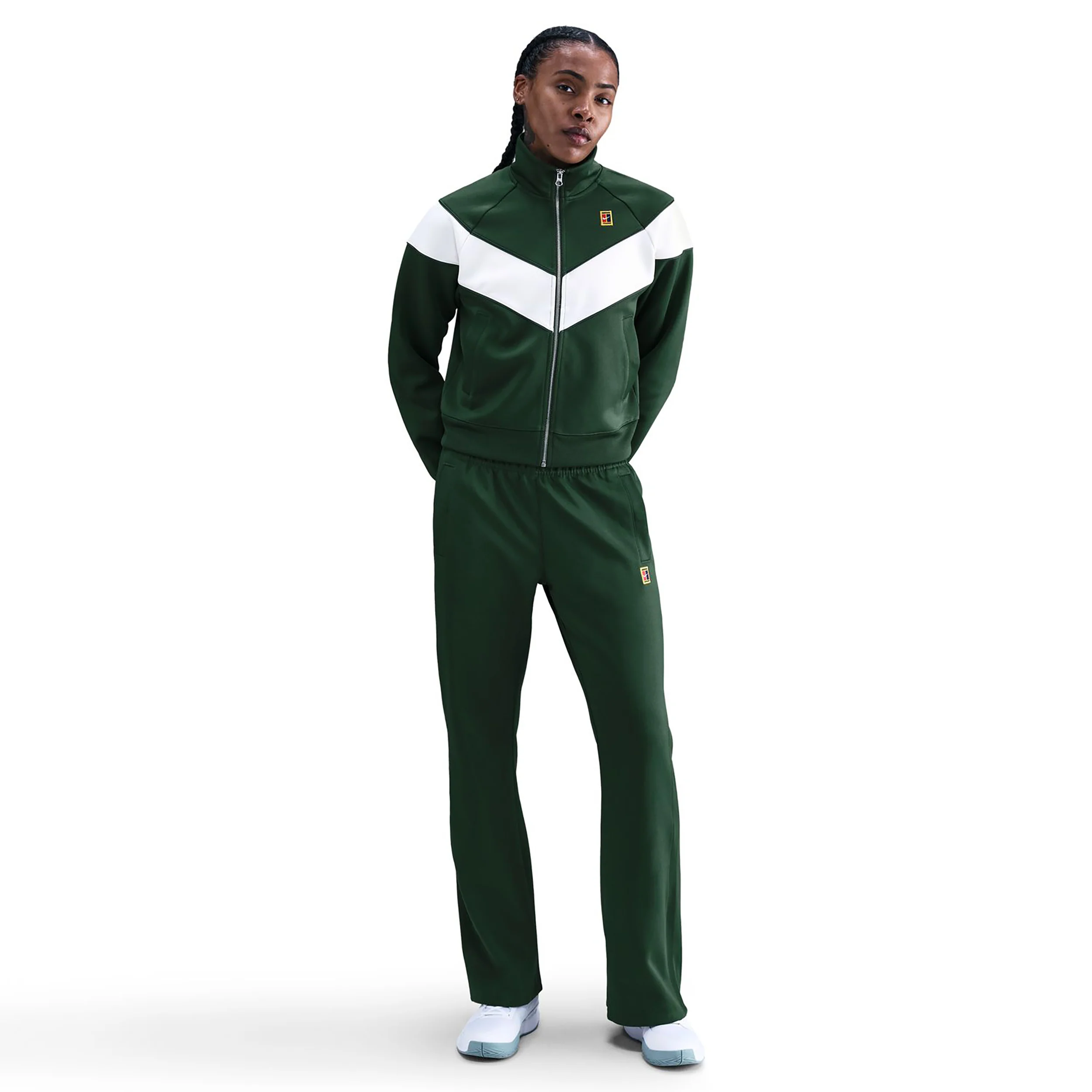 Court Polyknit High Rise Pantalon survêtement Femmes-vert foncé