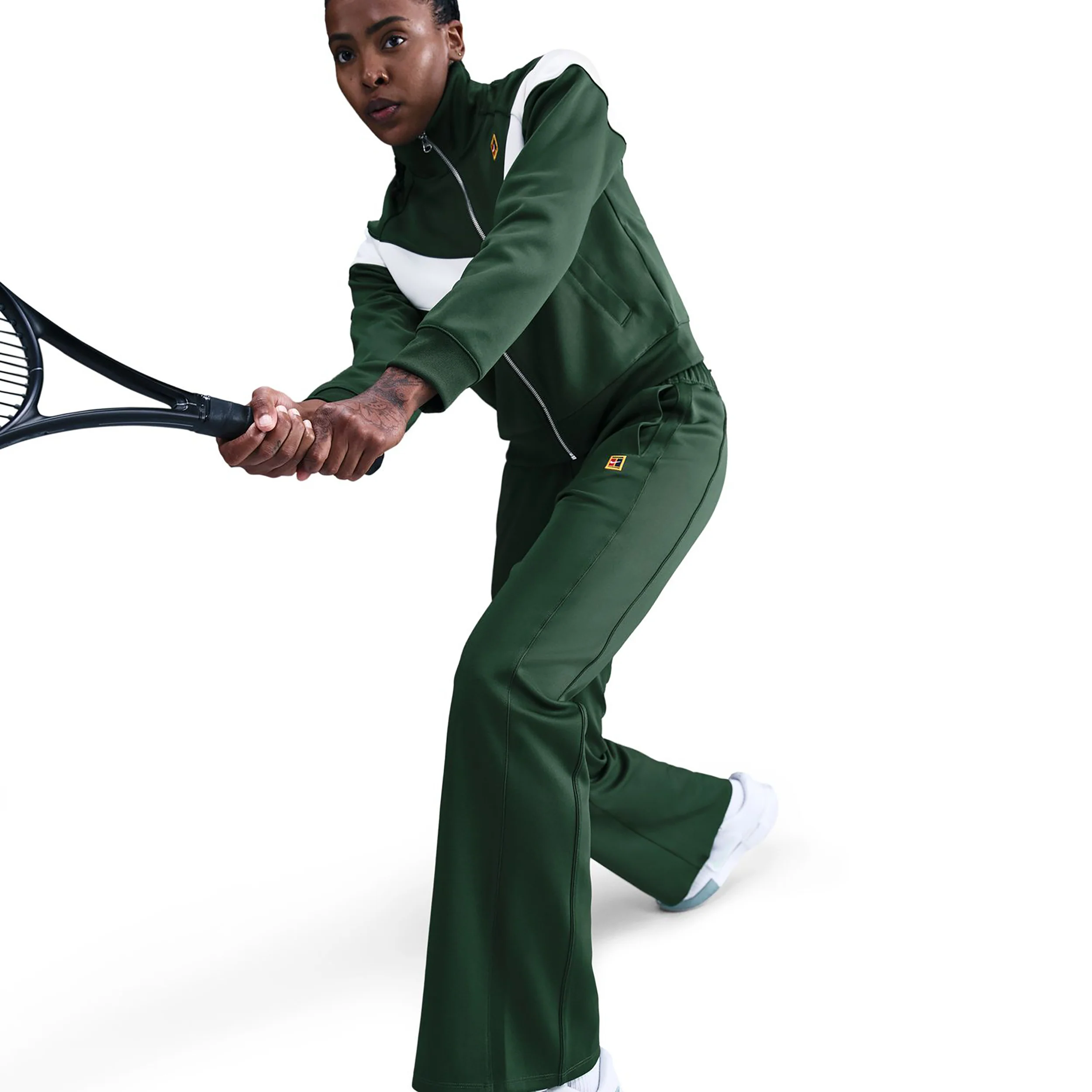 Court Polyknit High Rise Pantalon survêtement Femmes-vert foncé - Image 5
