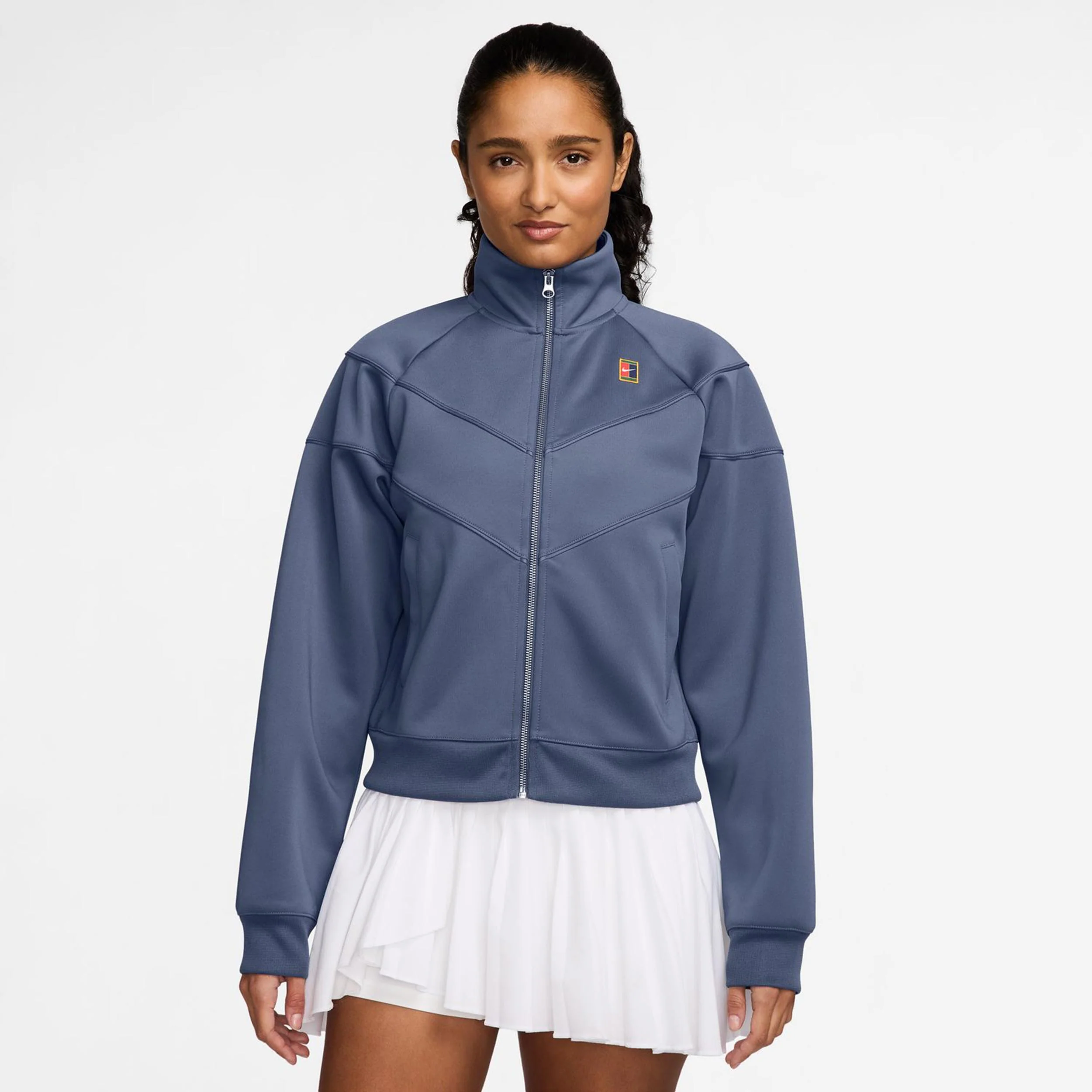 Courtly Knit Heritage Veste de survêtement Femmes-bleu gris