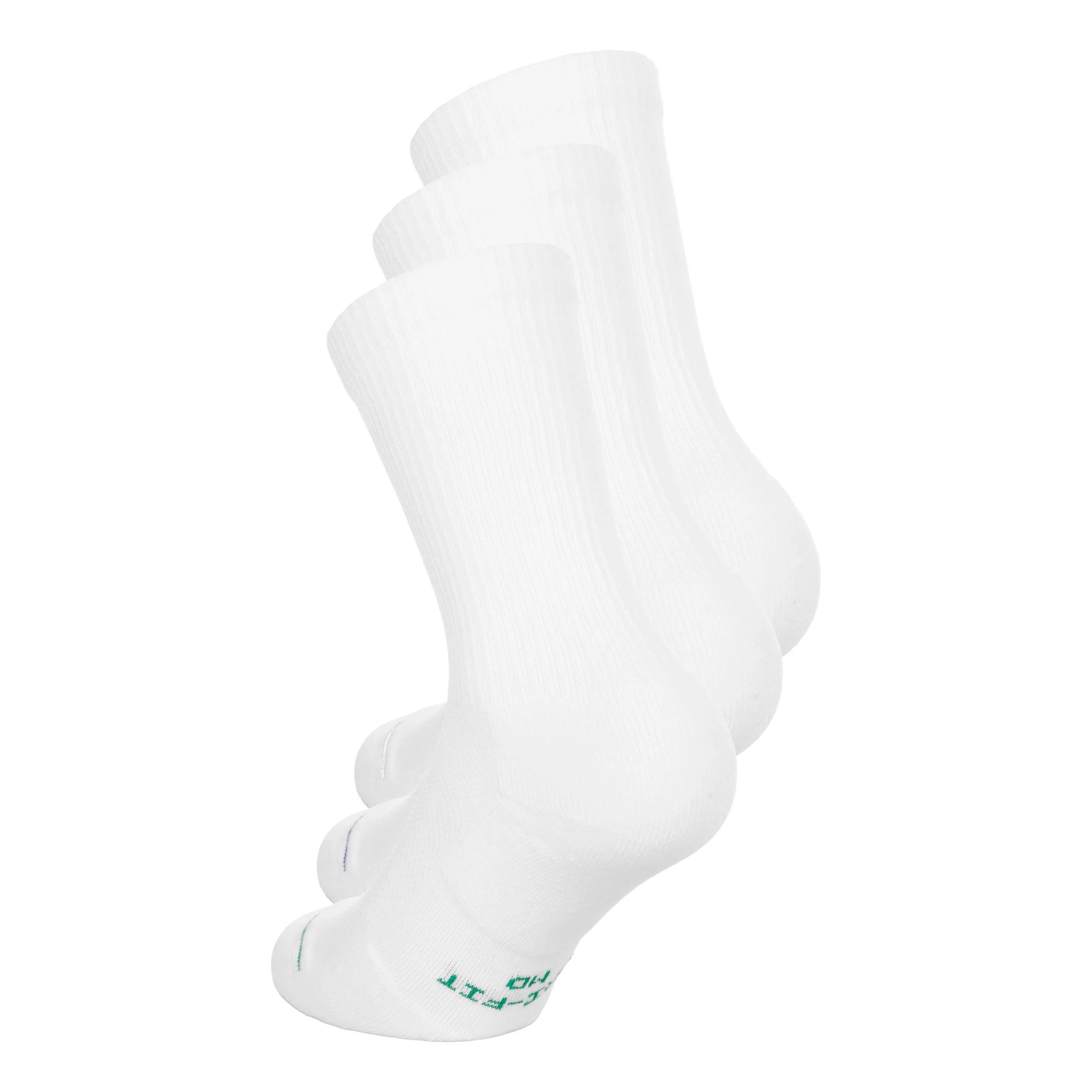 Crew Chaussettes de tennis Pack de 3 Unisex - blanc, bleu - Image 2