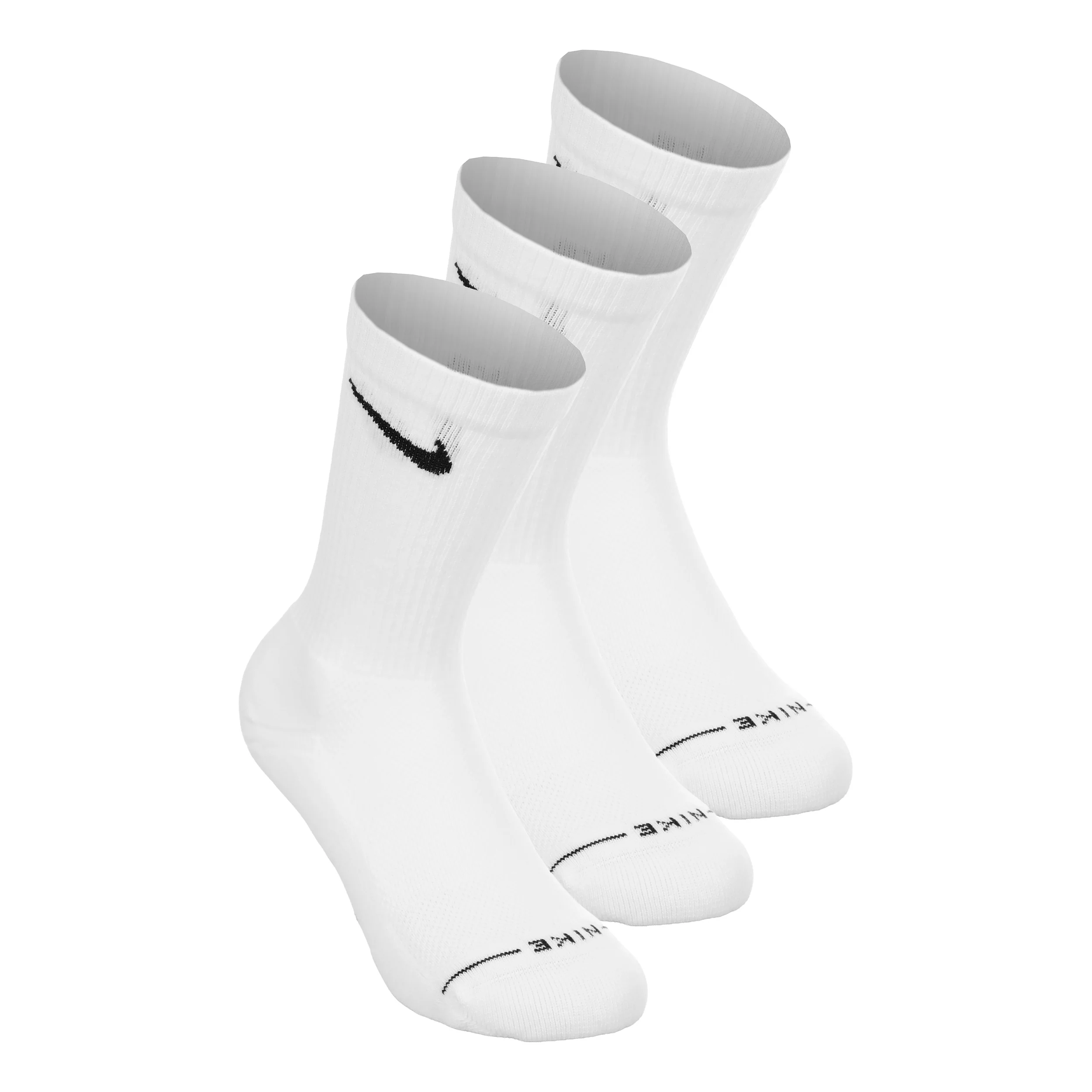 Crew Chaussettes de tennis Pack de 3 Unisex - blanc