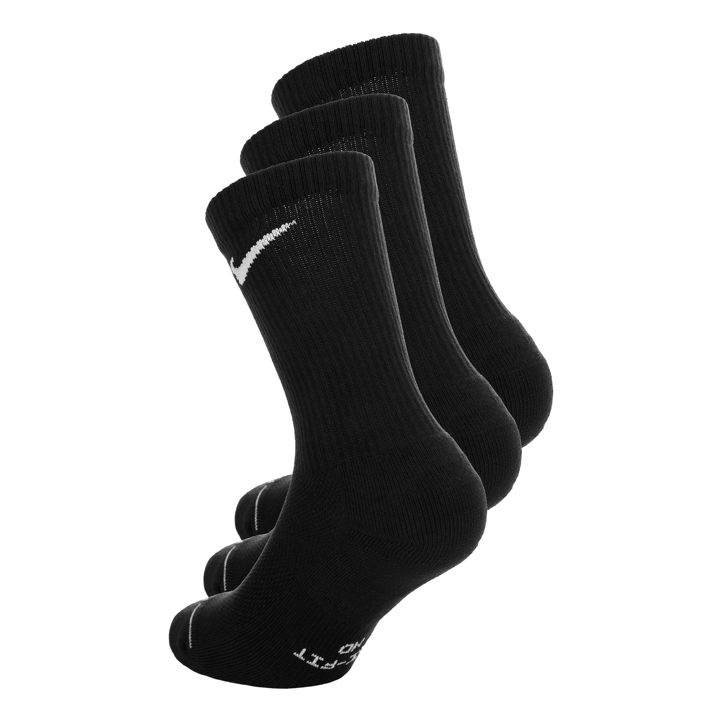 Crew Chaussettes de tennis Pack de 3 Unisex - noir - Image 2