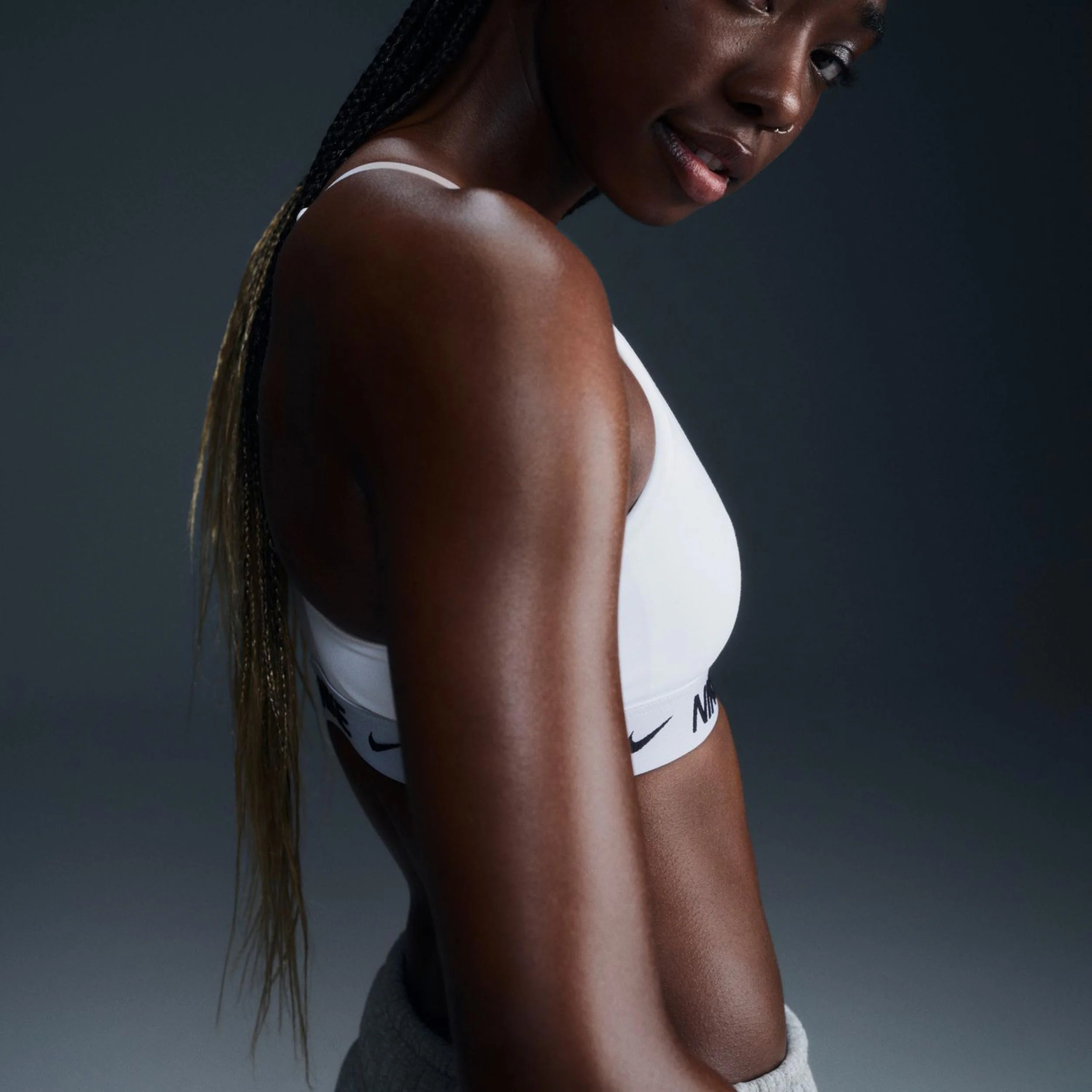 Dri-Fit INDY LGT Support Soutien-gorge sport Femmes-blanc, noir - Image 4