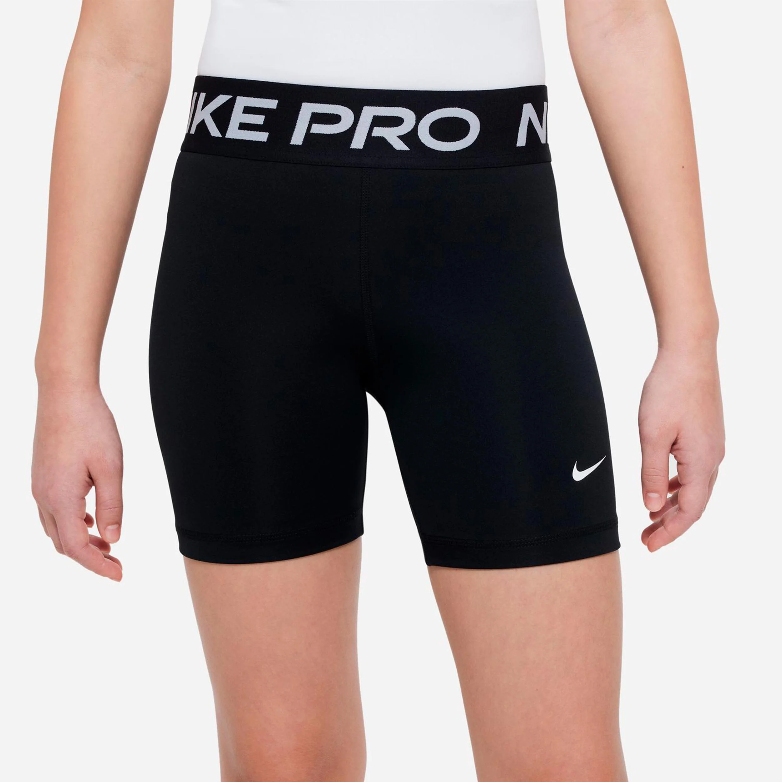 Dri-Fit Pro 5in Short avec poche-balles Filles - noir, blanc