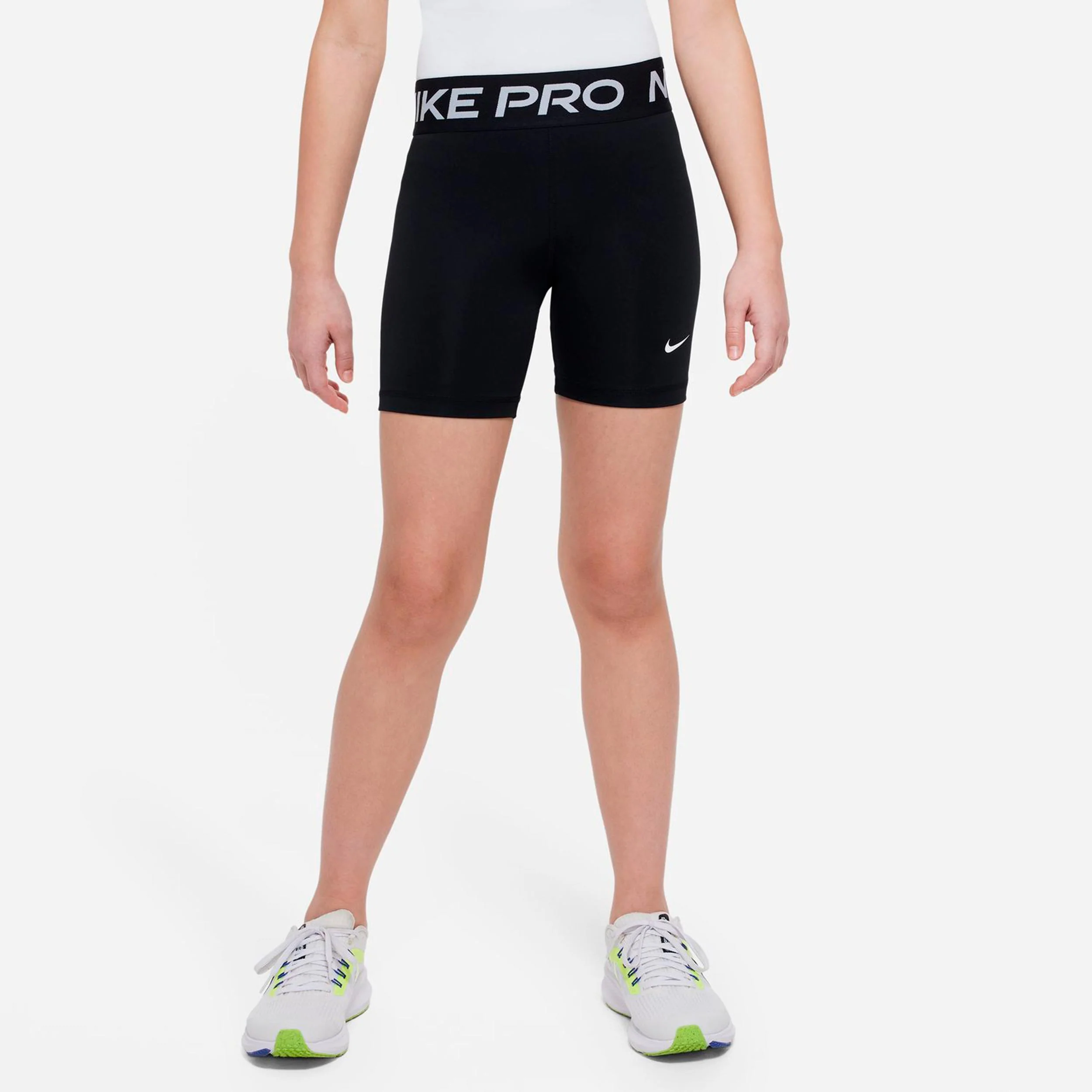 Dri-Fit Pro 5in Short avec poche-balles Filles - noir, blanc - Image 2