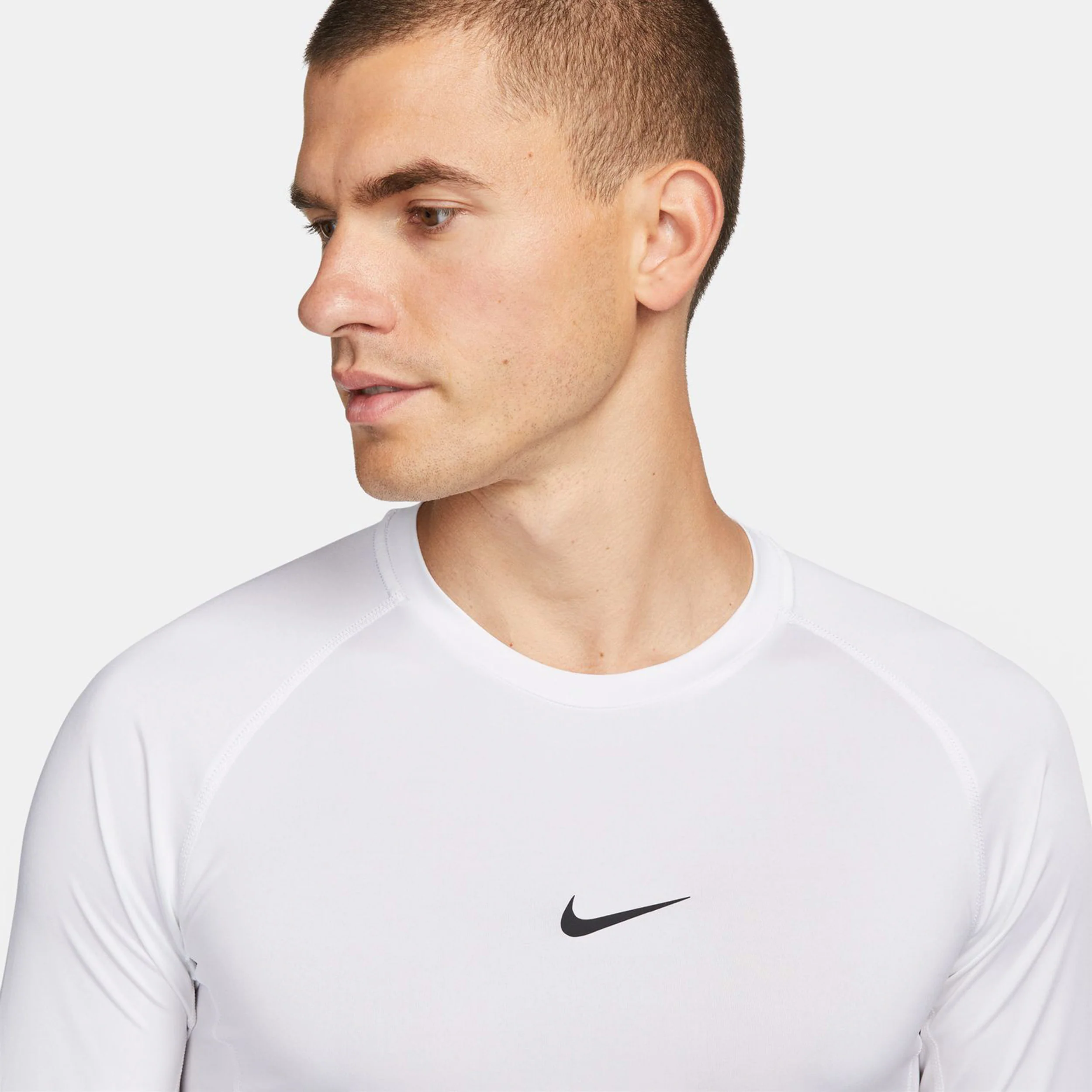 Dri-Fit Pro Tight Fitness Haut Manches Longues Hommes-Blanc,Noir - Image 8