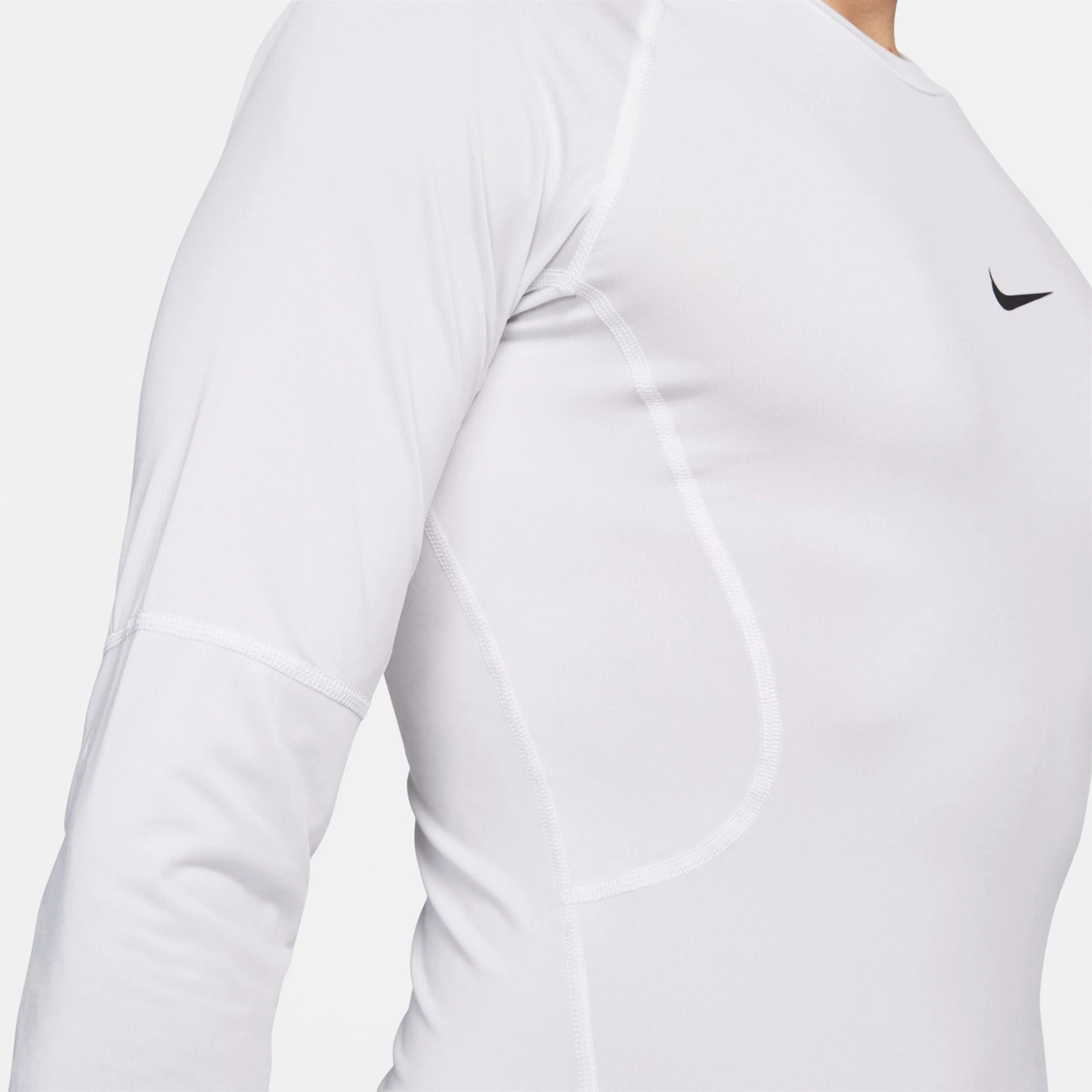 Dri-Fit Pro Tight Fitness Haut Manches Longues Hommes-Blanc,Noir - Image 9