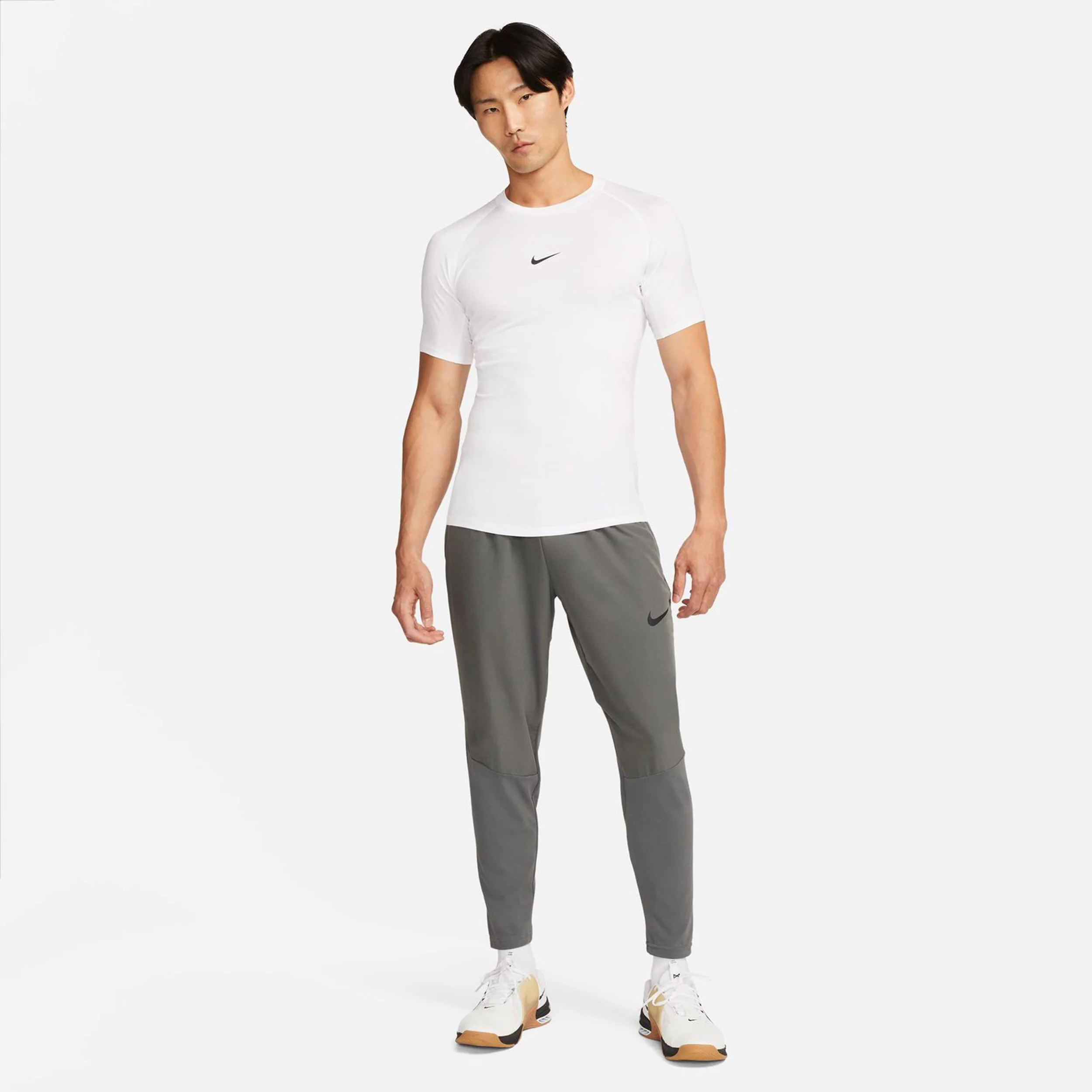 Dri-Fit Pro Tight Fitness T-shirt Hommes-Blanc,Noir - Image 5