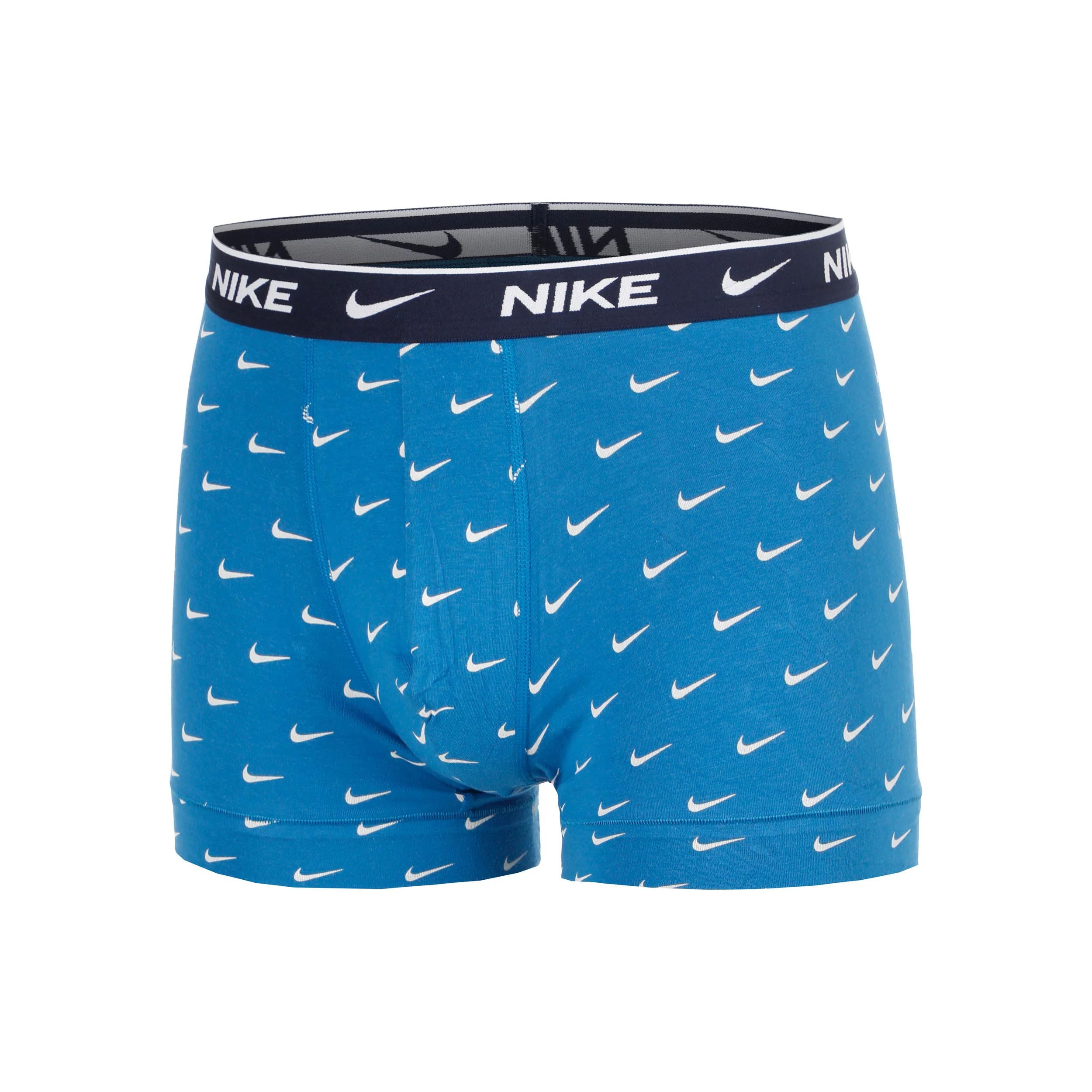 Essential Cotton Stretch Trunk Caleçon Pack de 3 Hommes - bleu clair, orange - Image 3